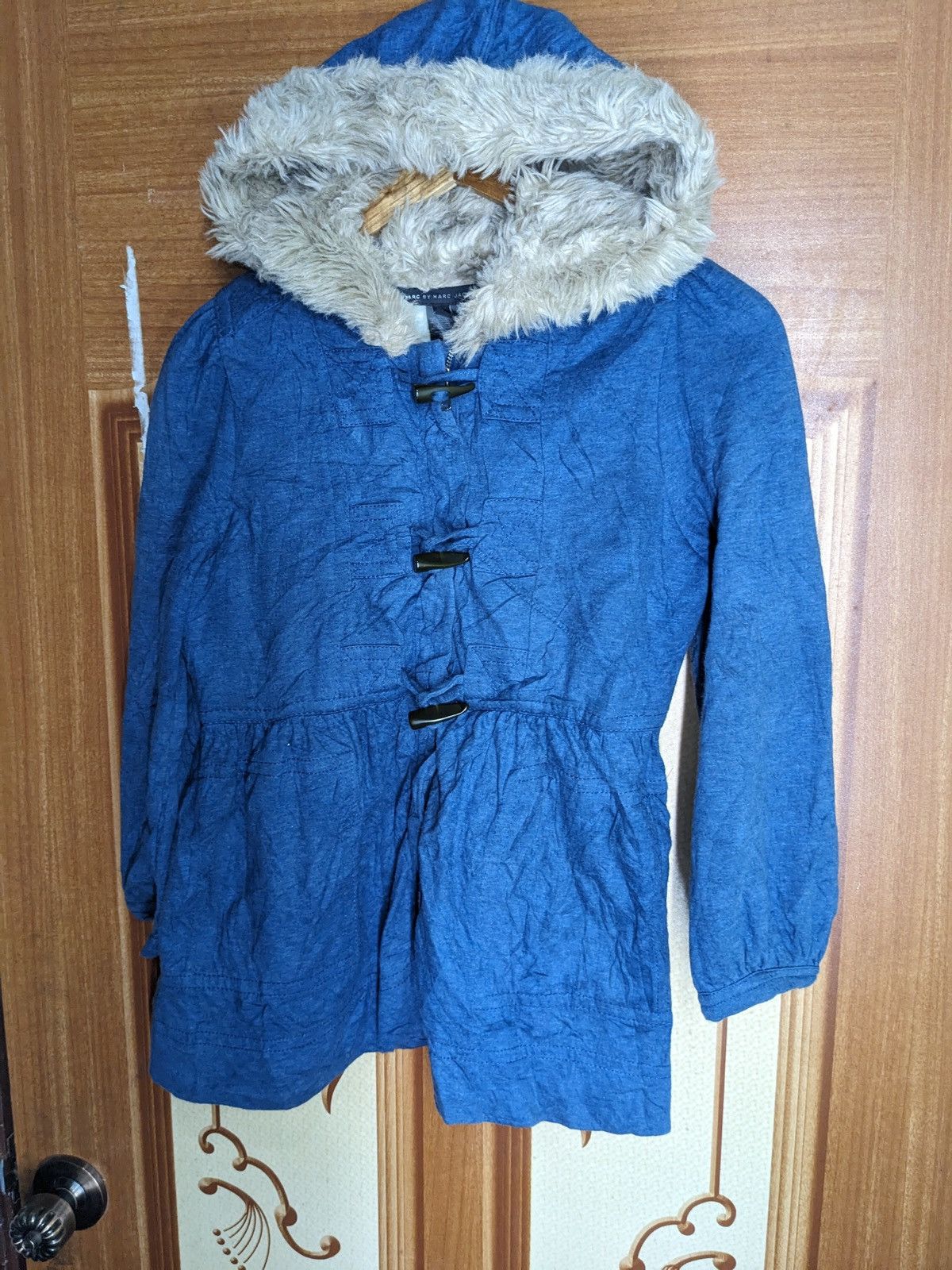 Marc Jacobs Marc by Marc Jacobs Blue Fleece-Lined Hoodie Jacket Size XS / US 0-2 / IT 36-38 - 2 Thumbnail