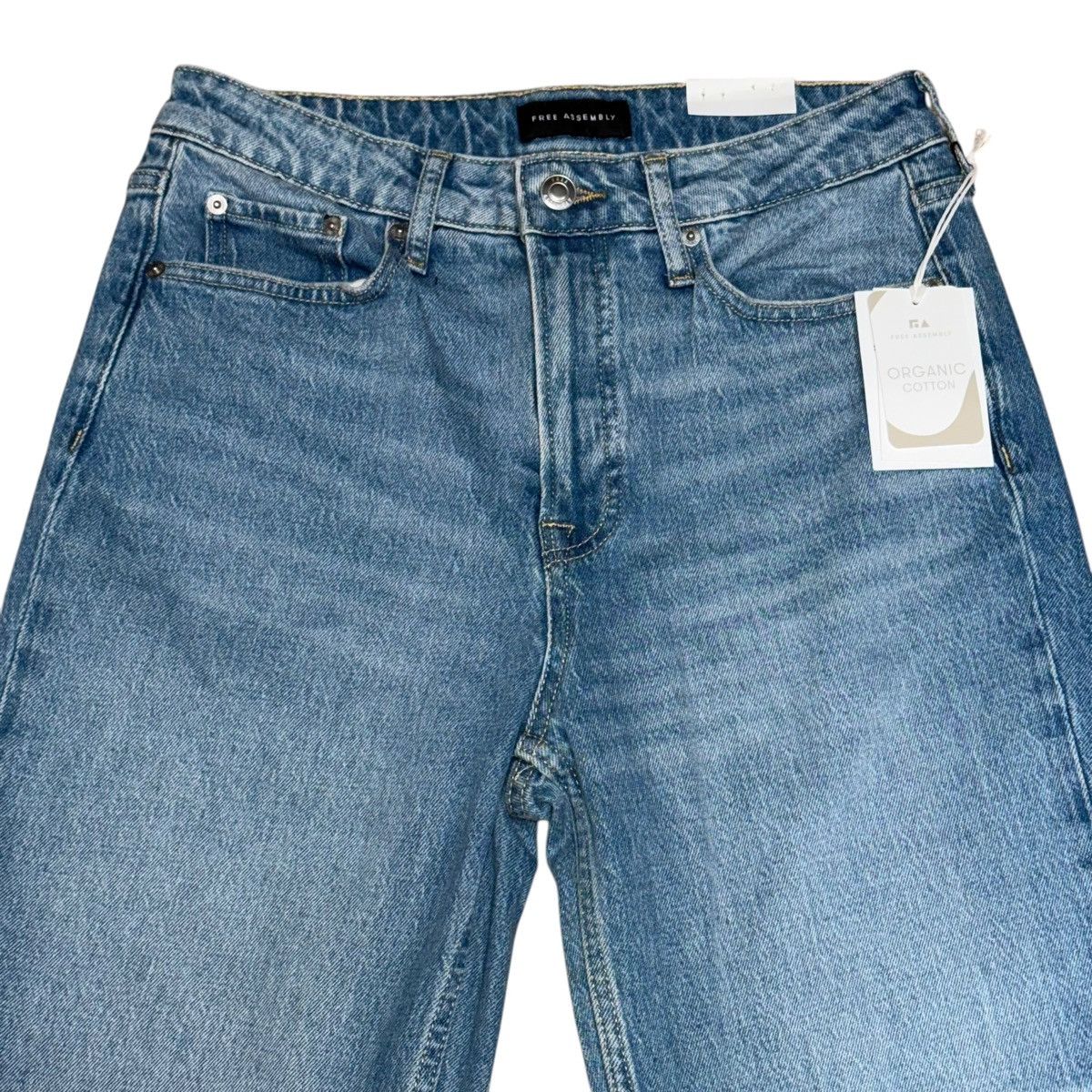 Other Free Assembly Super High Rise Straight patched jeans Size 27" / US 4 / IT 40 - 6 Thumbnail