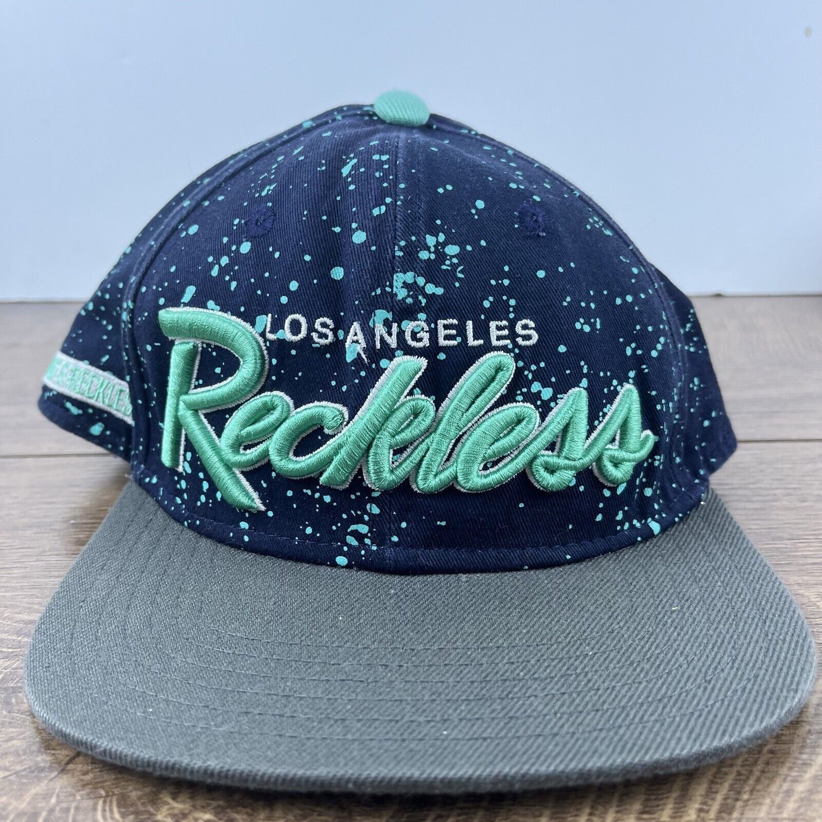 Other Los Angeles Reckless Hat LA Snapback Hat Blue Adjustable Hat Size ONE SIZE - 2 Thumbnail