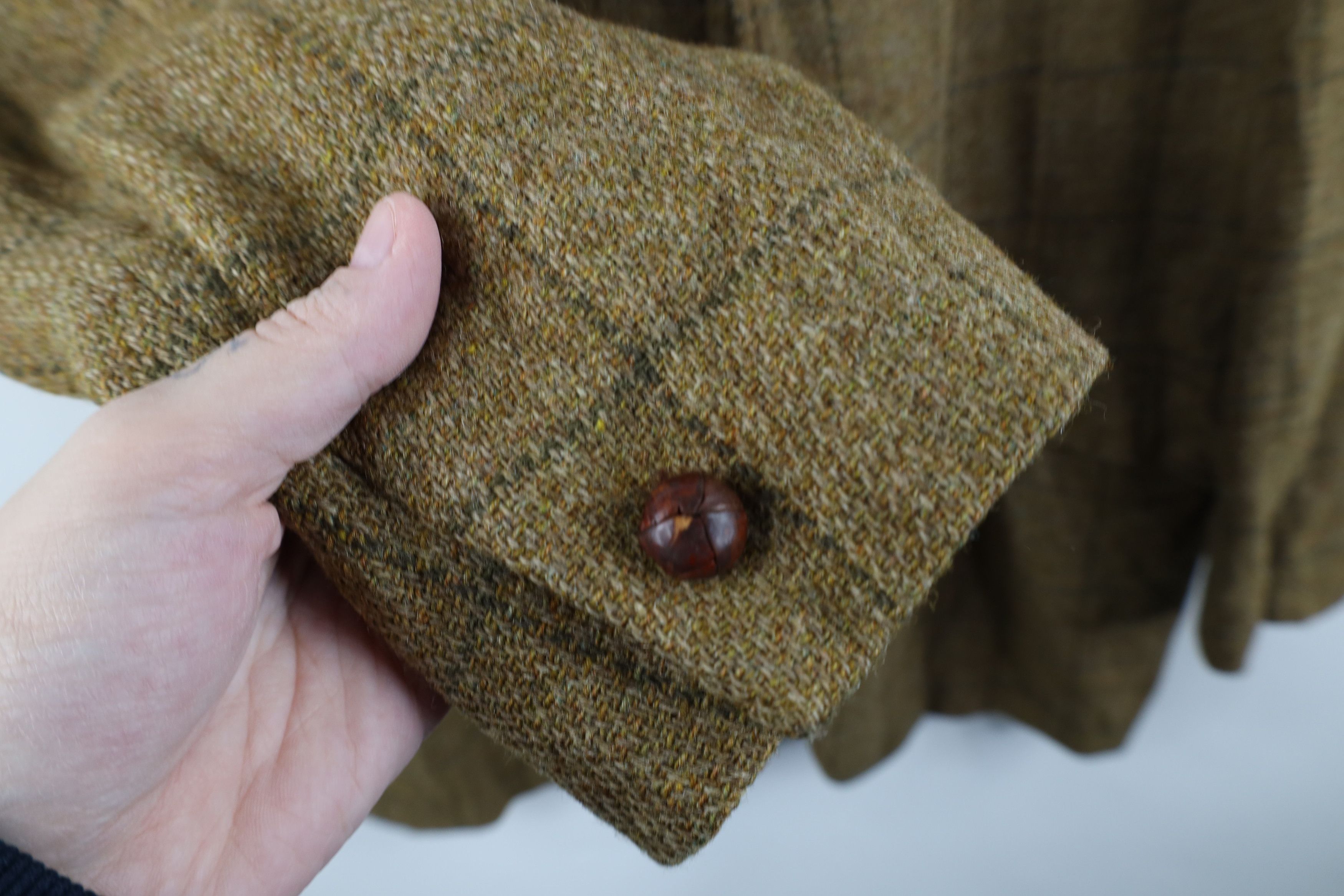 Vintage Vintage 70s Streetwear Suit Coat Blazer Jacket Beige Plaid Size US XL / EU 56 / 4 - 8 Thumbnail