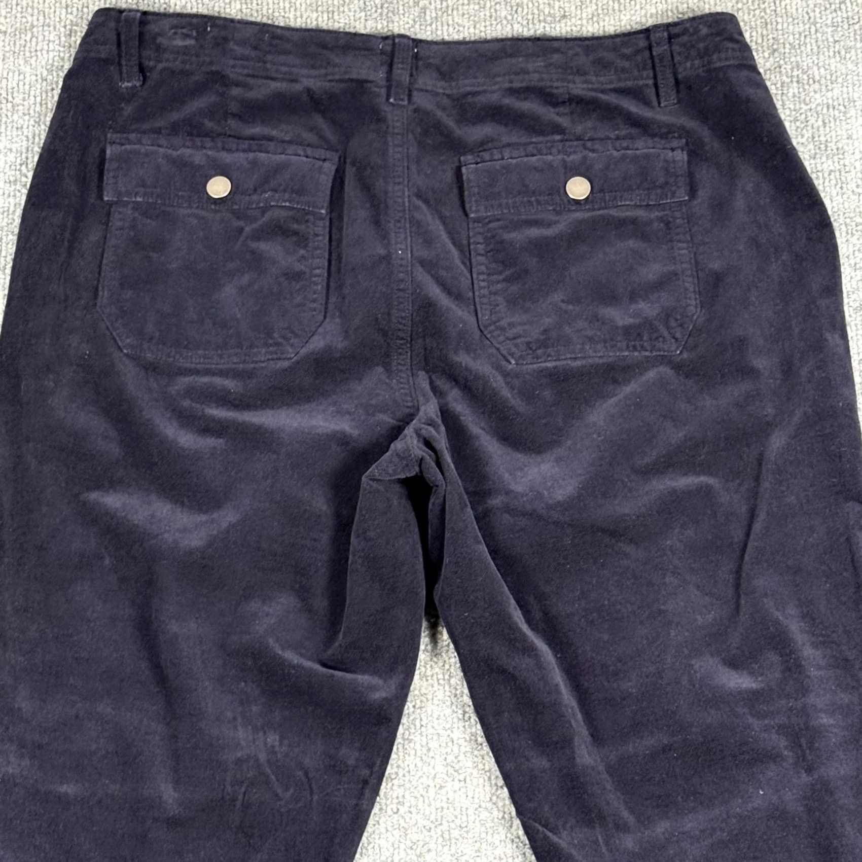 Gap GAP Navy Blue Skinny Ankle Corduroy Velvet Velour Pants 34x31 Tall 10T Women Shirt? Size 32" / US 10 / IT 46 - 5 Thumbnail