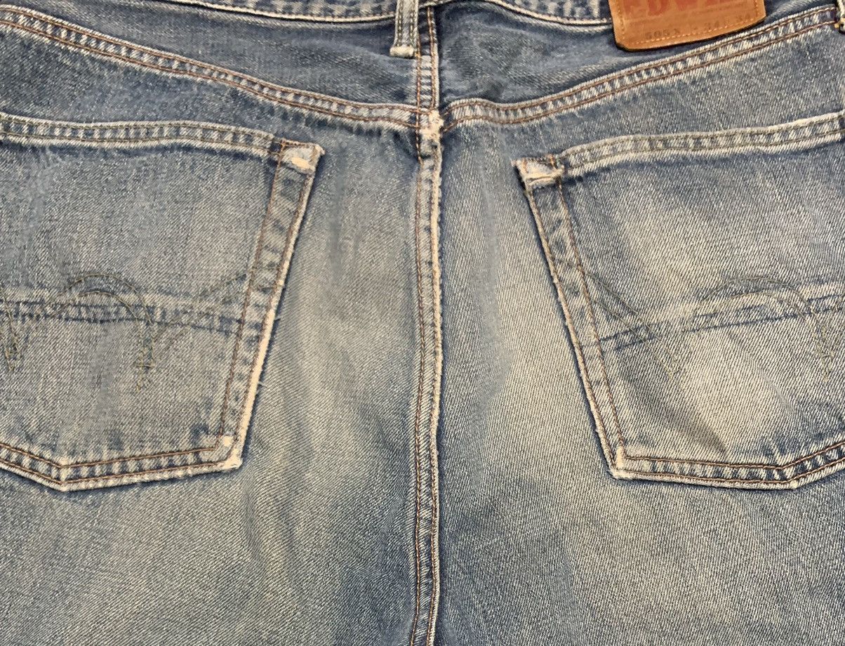 Edwin Vintage Edwin 505 Selvedge Straight Leg Jeans Distressed Size US 32 / EU 48 - 8 Thumbnail