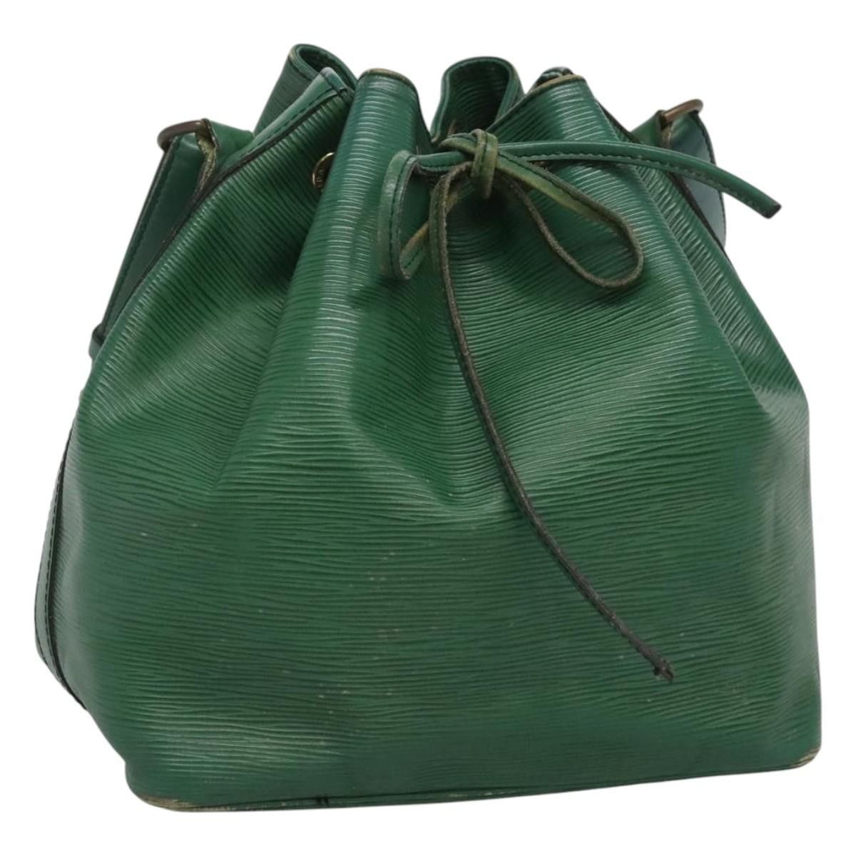 Louis Vuitton Epi Petit Noe Shoulder Bag Green M44104 Lv Auth 123485, Women's