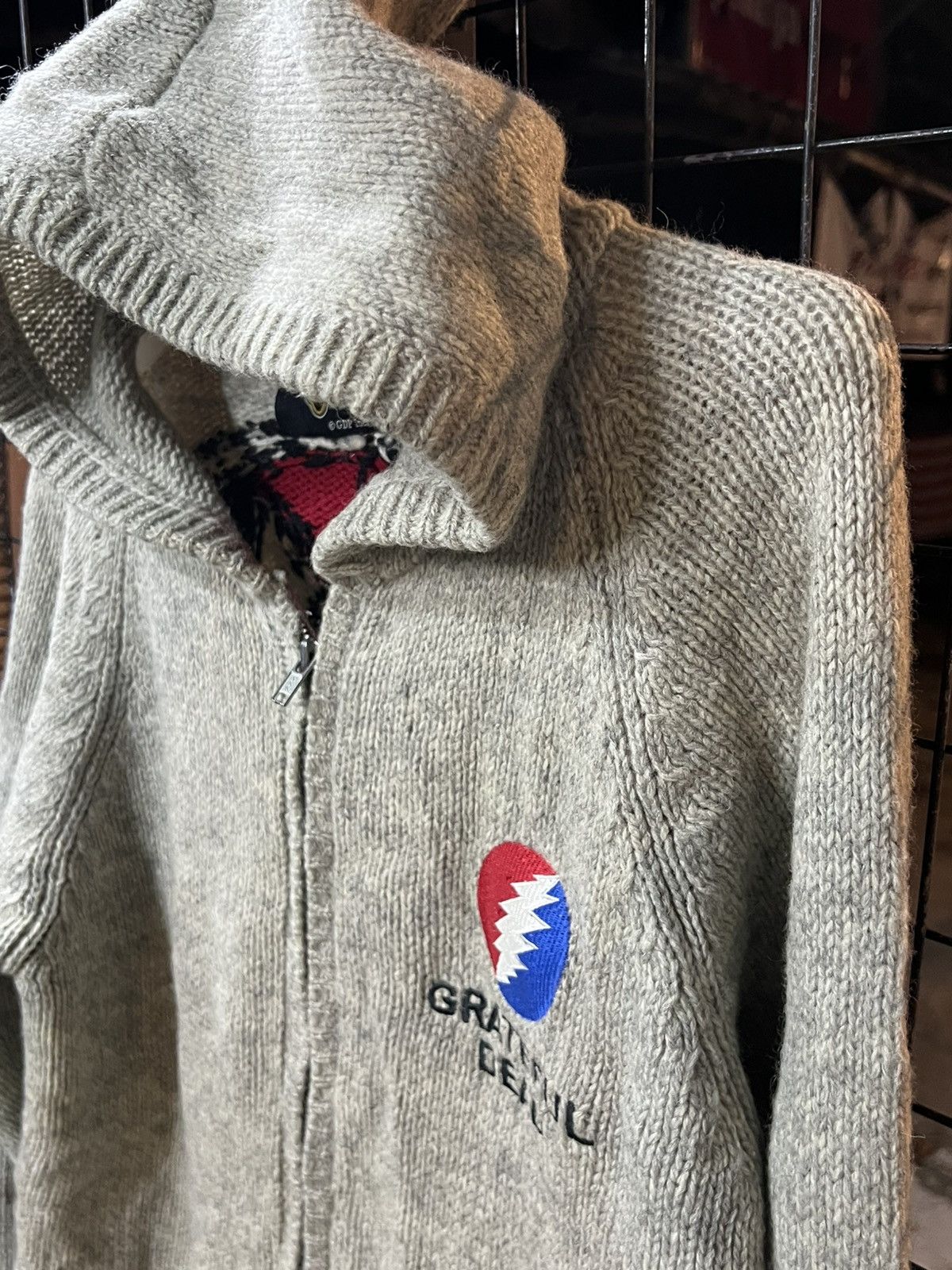 Grateful Dead × Vintage Grateful Dead vintage sweatshirt knitted hoodie Size US M / EU 48-50 / 2 - 3 Thumbnail
