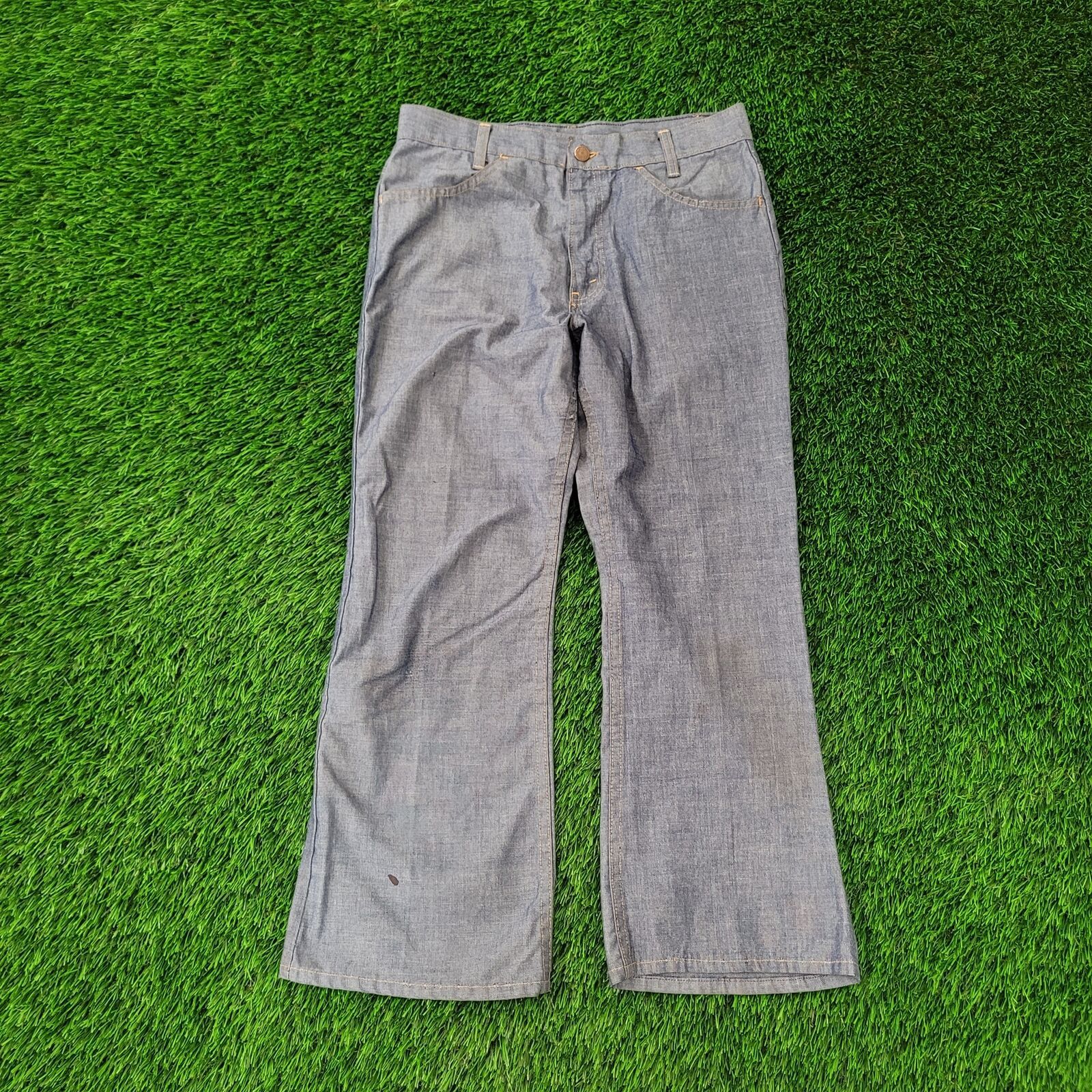 Levi's VTG 70s Levis Orange Tab Flares 30x26 Talon Bell Bottoms Size US 30 / EU 46 - 1 Thumbnail