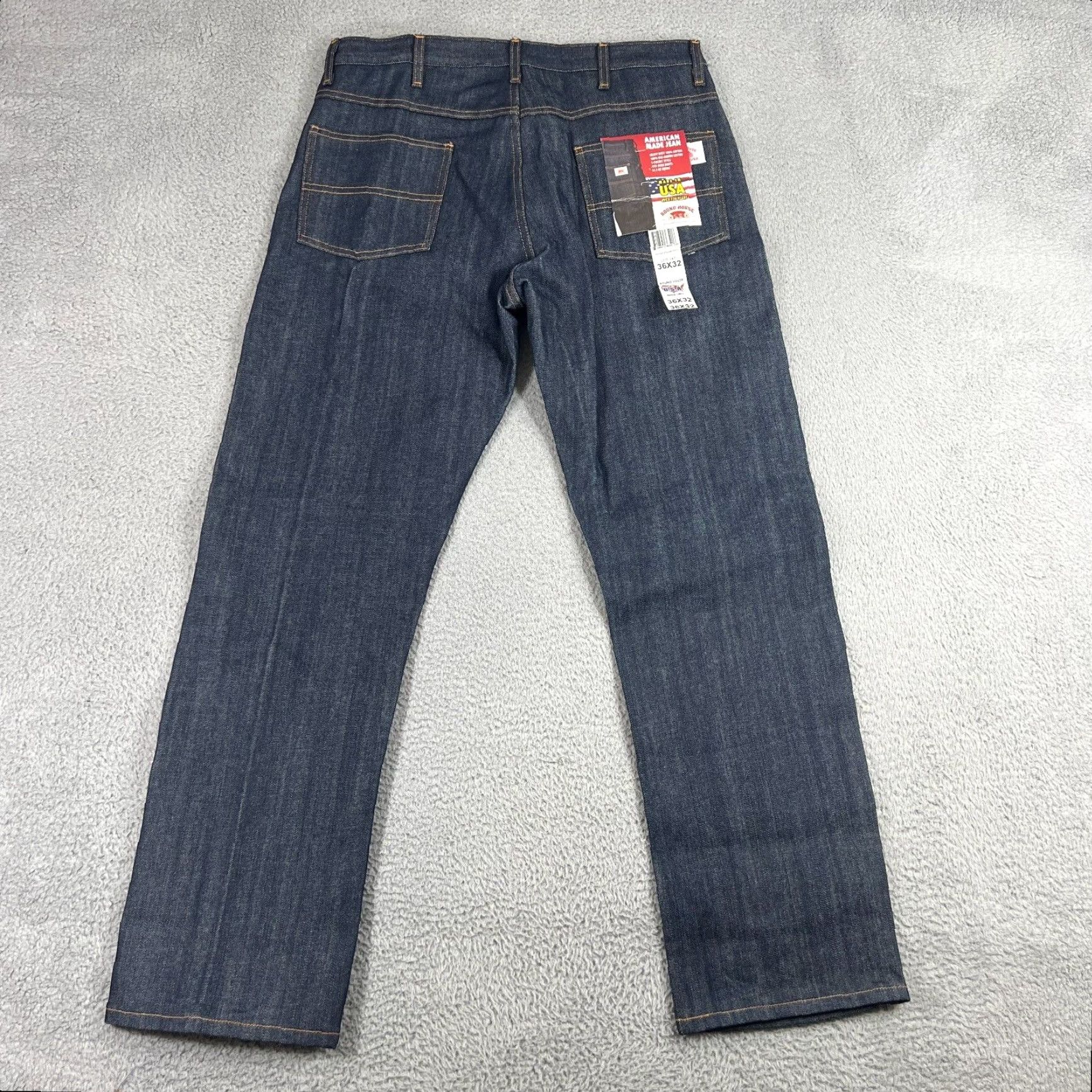 Vintage VINTAGE Round House American Made Jeans Blue Denim Mens Size 36x32 Made In USA Size US 36 / EU 52 - 4 Thumbnail