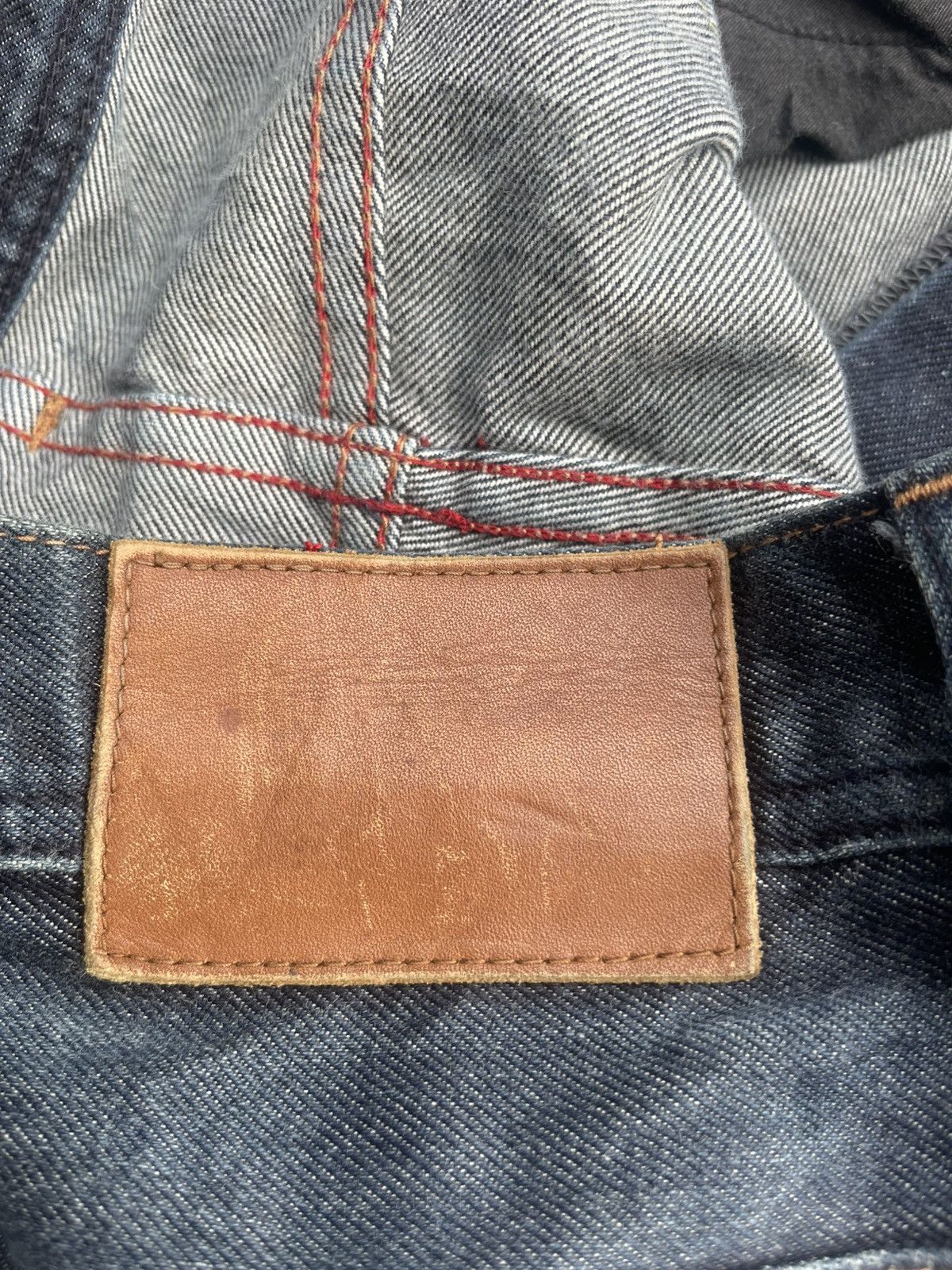 Japanese Brand AVV Homme Selvedge Patched Denim Size US 35 - 16 Thumbnail