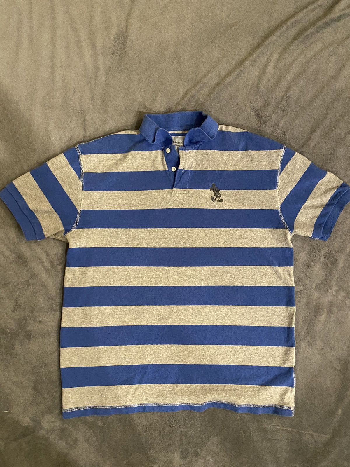 Disney Disney Mickey Mouse Blue And Grey Large Polo Size US L / EU 52-54 / 3 - 1 Thumbnail