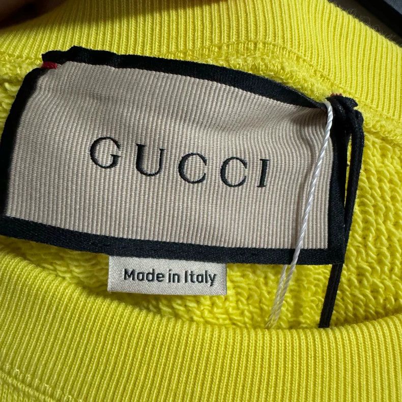 Gucci Gucci Yellow lemon sweatshirt 2502-Nextarrow Size US XL / EU 56 / 4 - 2 Thumbnail