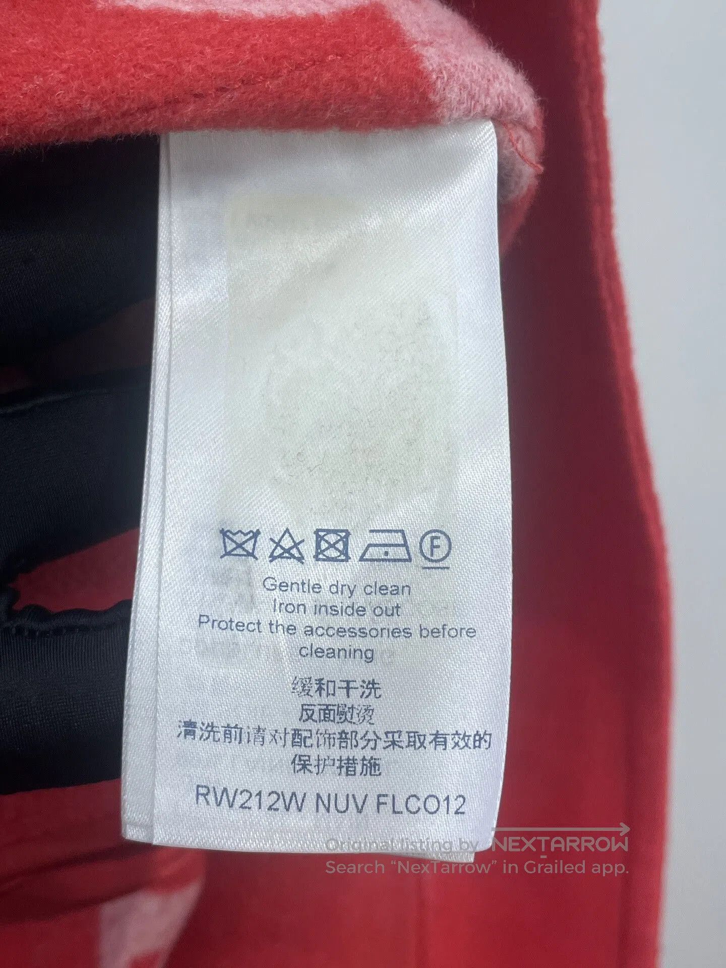 Louis Vuitton LV Red Half-Zip Wool Long Coat. Size US S / EU 44-46 / 1 - 7 Thumbnail