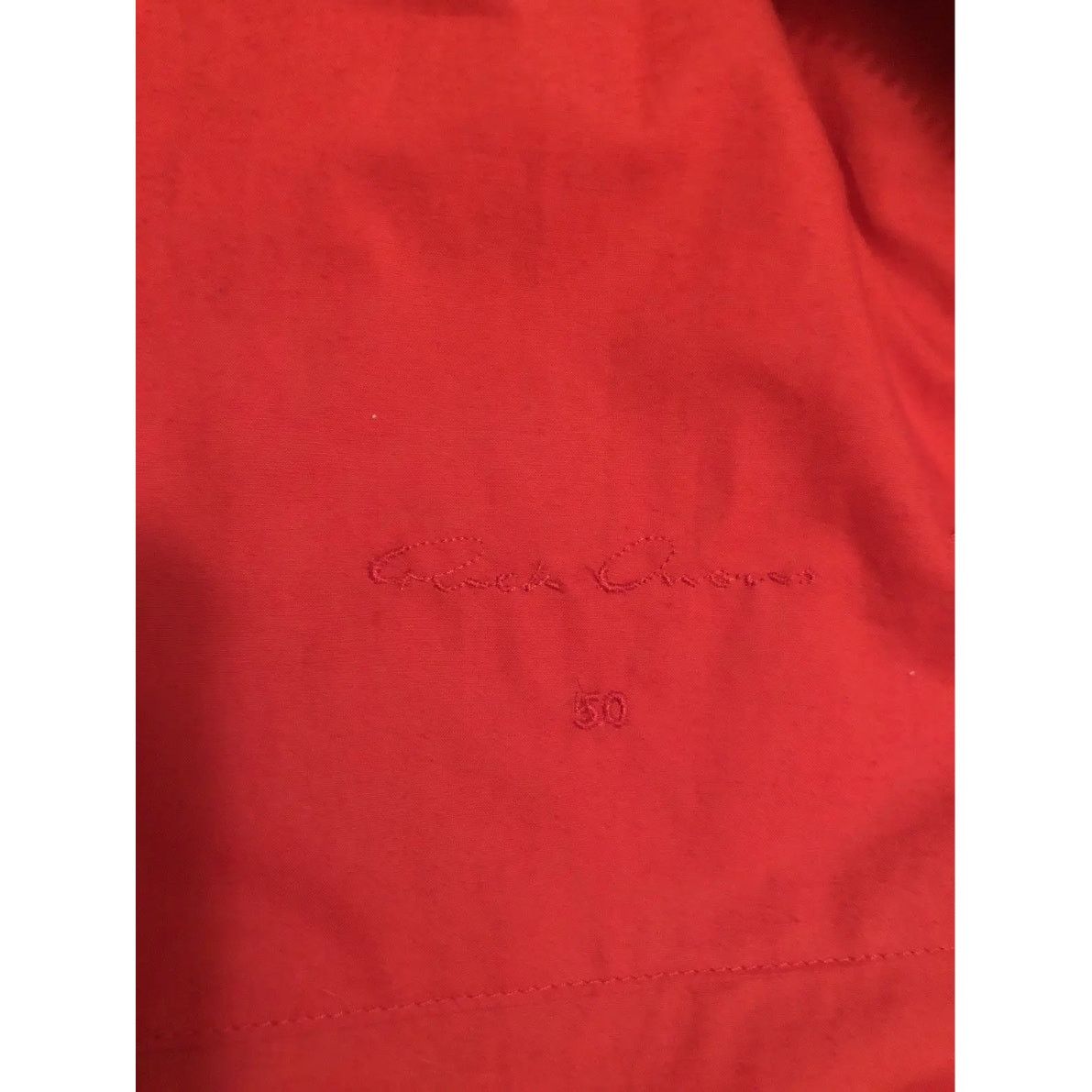 Rick Owens 🔴 Rick Owens Walrus Intarsia Leather Jacket - 50 Red Size US M / EU 48-50 / 2 - 8 Thumbnail