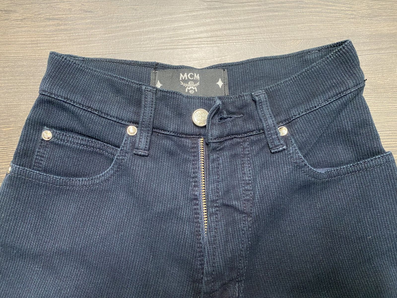 MCM MCM Luxury Corduroy Denim Jeans - Italy Size 25" / US 0 / IT 36 - 3 Thumbnail