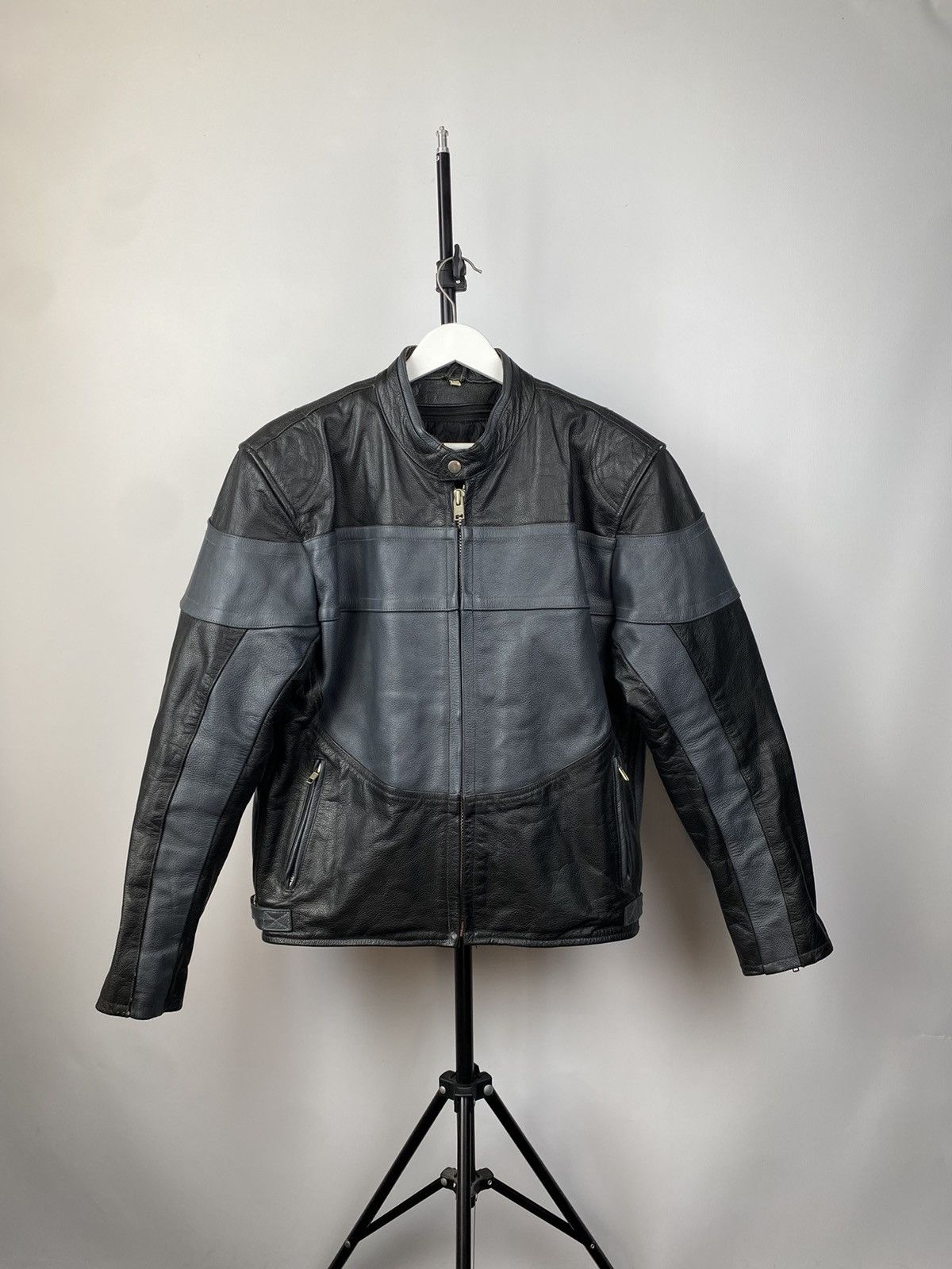 Genuine Leather Vintage Leather Biker Echo Jacket Chrome Hearts Style Size US M / EU 48-50 / 2 - 1 Thumbnail