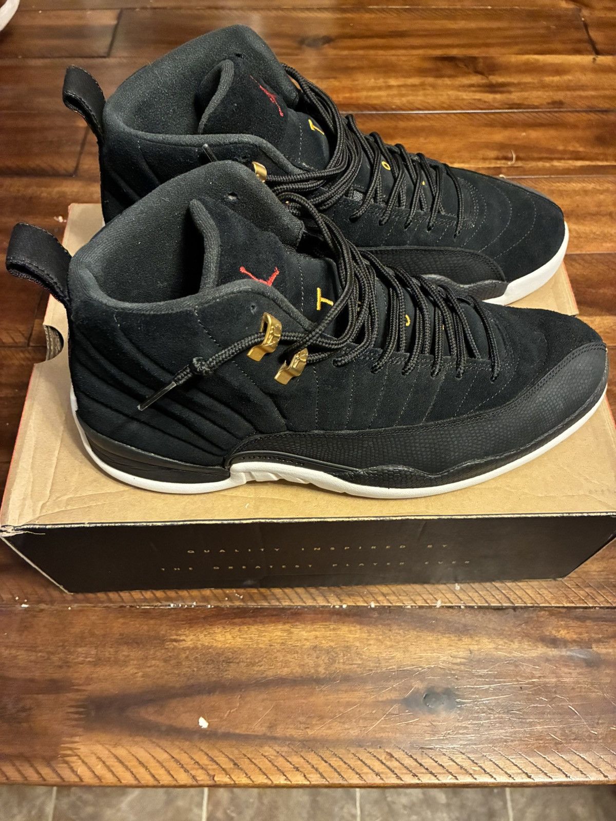 Jordan Brand Jordan 12 Reverse Taxi Size US 12 / EU 45 - 4 Thumbnail