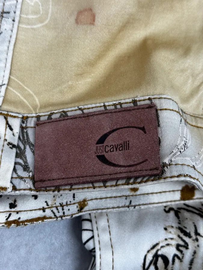 Just Cavalli 2000s Cavalli Beige Floral Buttoned Jacket Size XS / US 0-2 / IT 36-38 - 10 Thumbnail