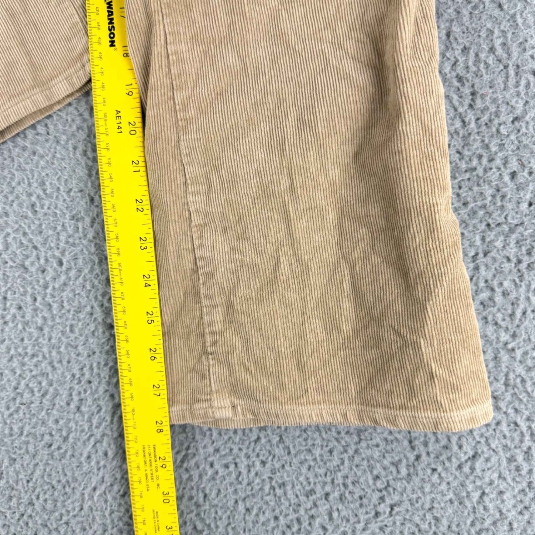 Polo Ralph Lauren Polo Jeans Company Flared Corduroy Pants Womens Size 8 Brown Low-Rise Casual Pants Size 30" / US 8 / IT 44 - 7 Thumbnail