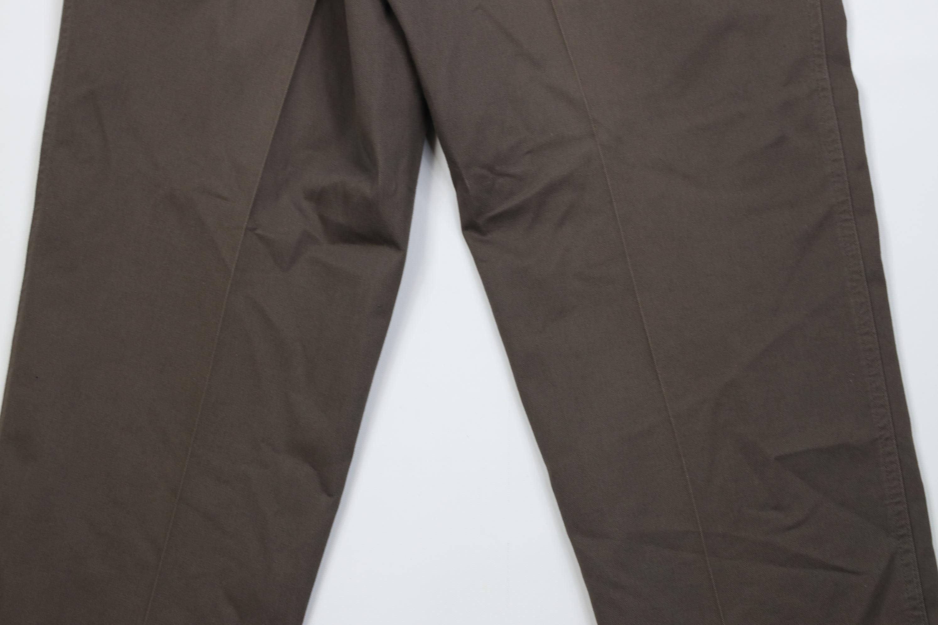 Vintage Vintage 90s Streetwear Pleated Cuffed Chino Pants Trousers Size US 34 / EU 50 - 16 Thumbnail