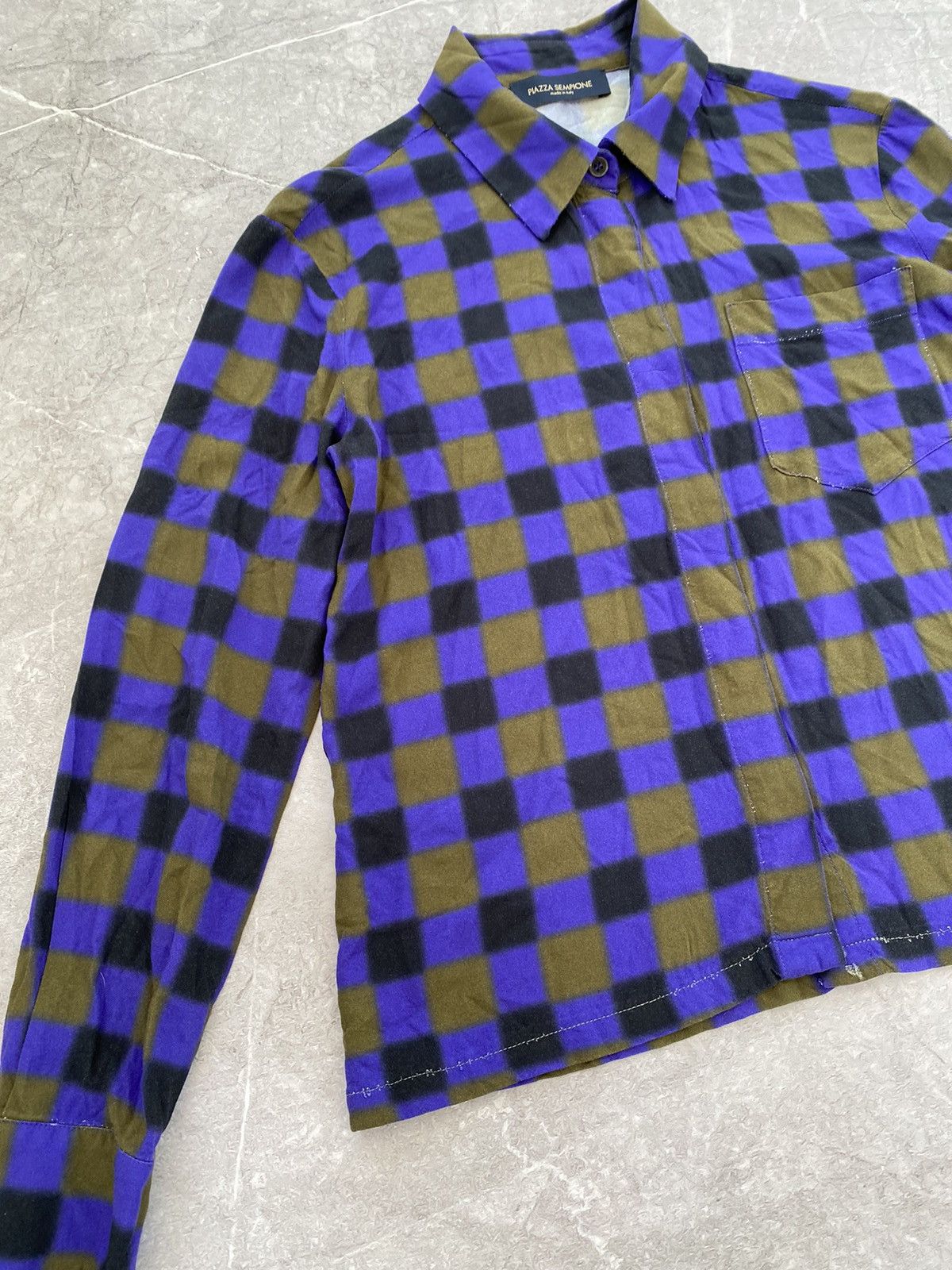 Piazza Sempione Piazza Sempione Long Sleeve Shirt Button Up Made in Italy Size S / US 4 / IT 40 - 6 Thumbnail