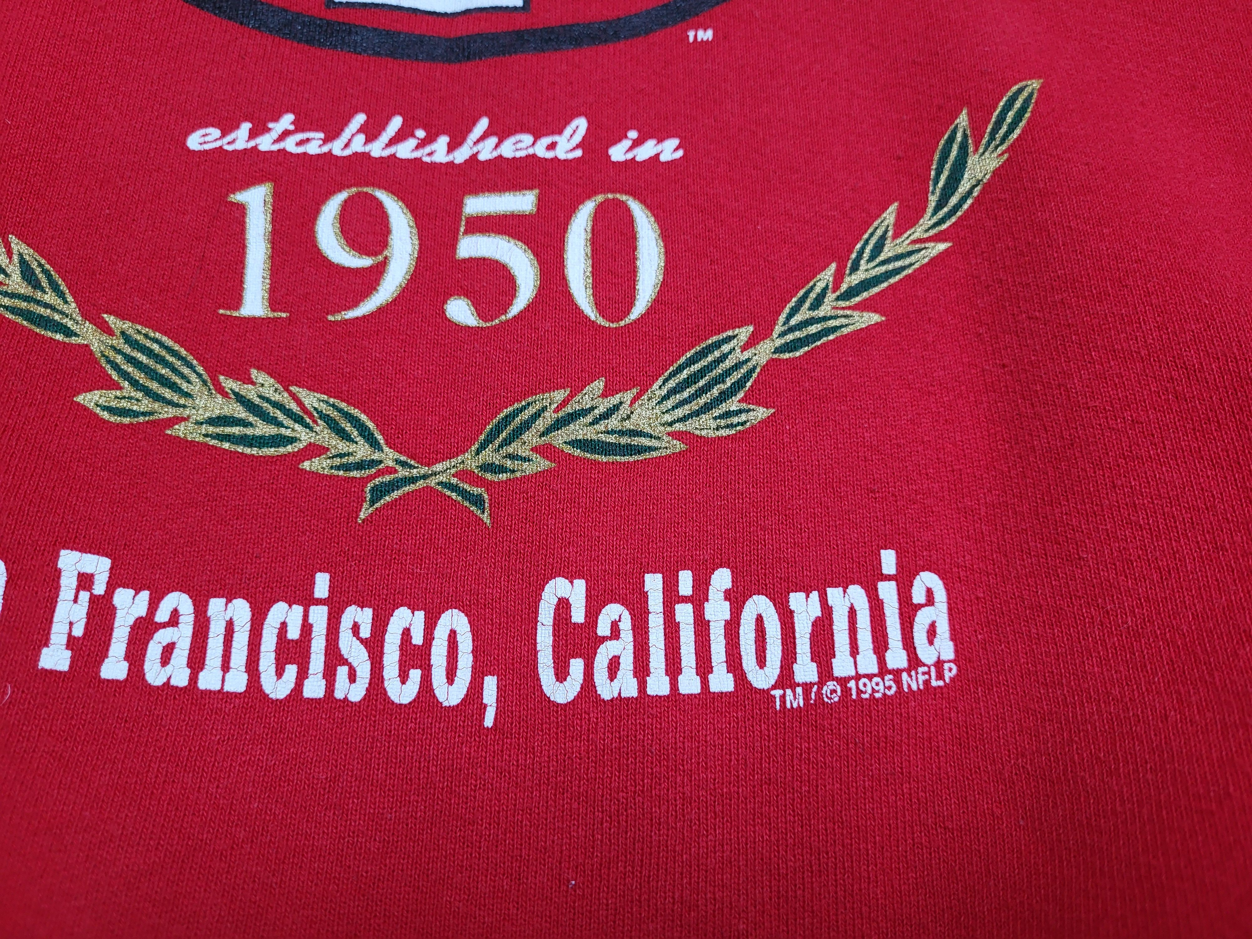 NFL San Francisco 49ers vintage 90s / 1995 sweetshirt M Size US M / EU 48-50 / 2 - 6 Thumbnail