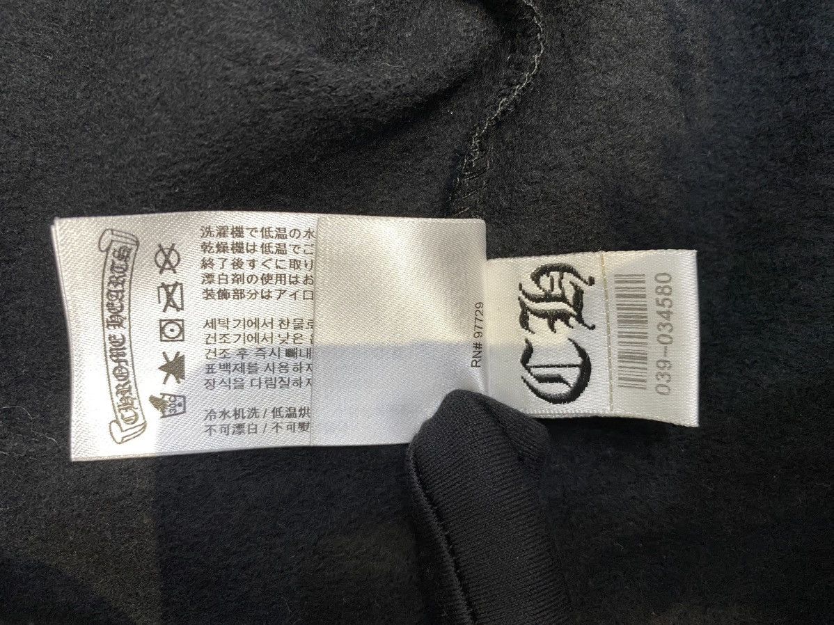 Chrome Hearts CHROME HEARTS Vertical Logo Glitter Zip Hoodie black Size US M / EU 48-50 / 2 - 11 Thumbnail