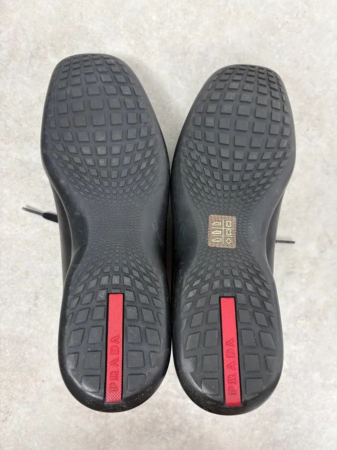 Prada 2000s Prada Black Leather Derby Shoes Size US 8 / EU 41 - 10 Thumbnail
