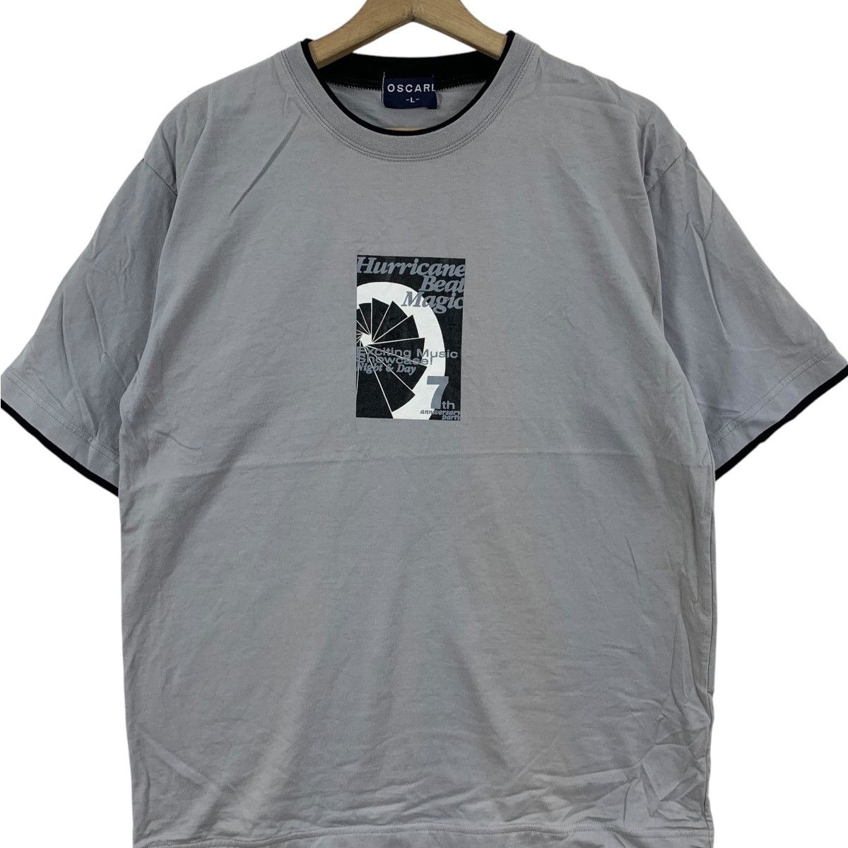 Vintage Vintage HURRICANE BEAT MAGIC Music Showcase Tee Shirt Top Size US L / EU 52-54 / 3 - 3 Thumbnail