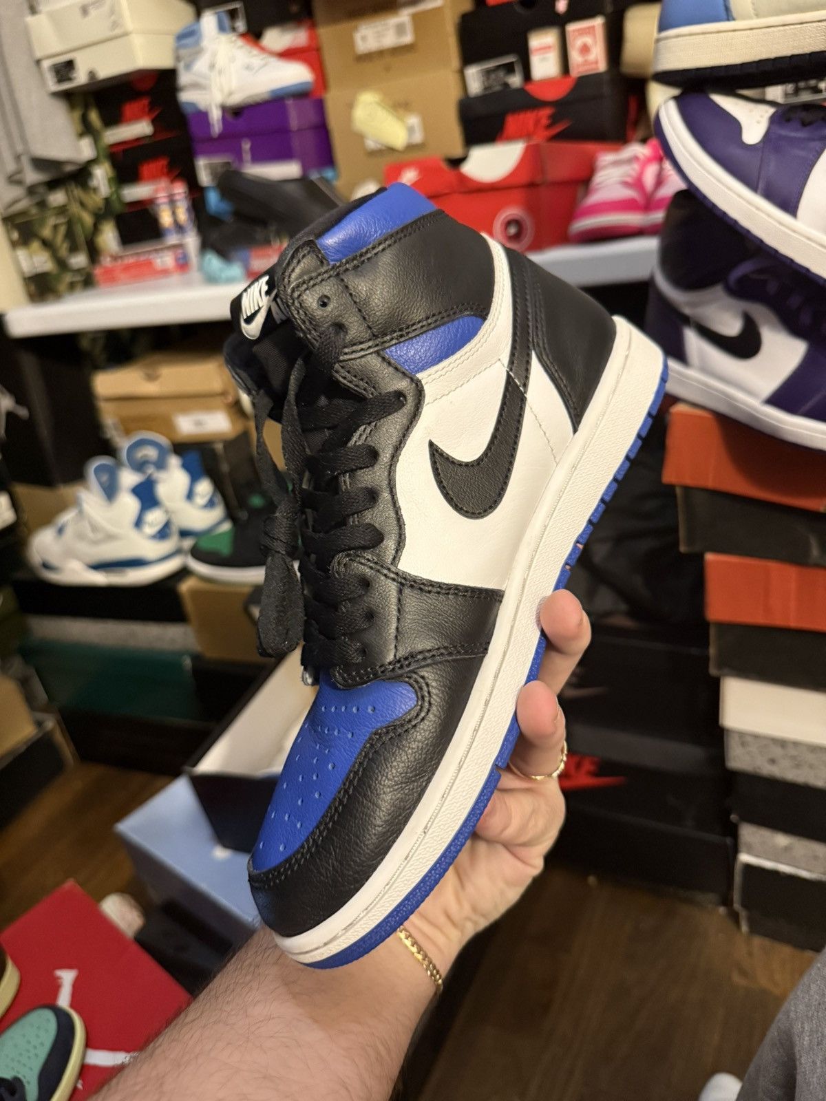 Jordan Brand Jordan retro 1 royal toe sz 8 Size US 8 / EU 41 - 3 Thumbnail