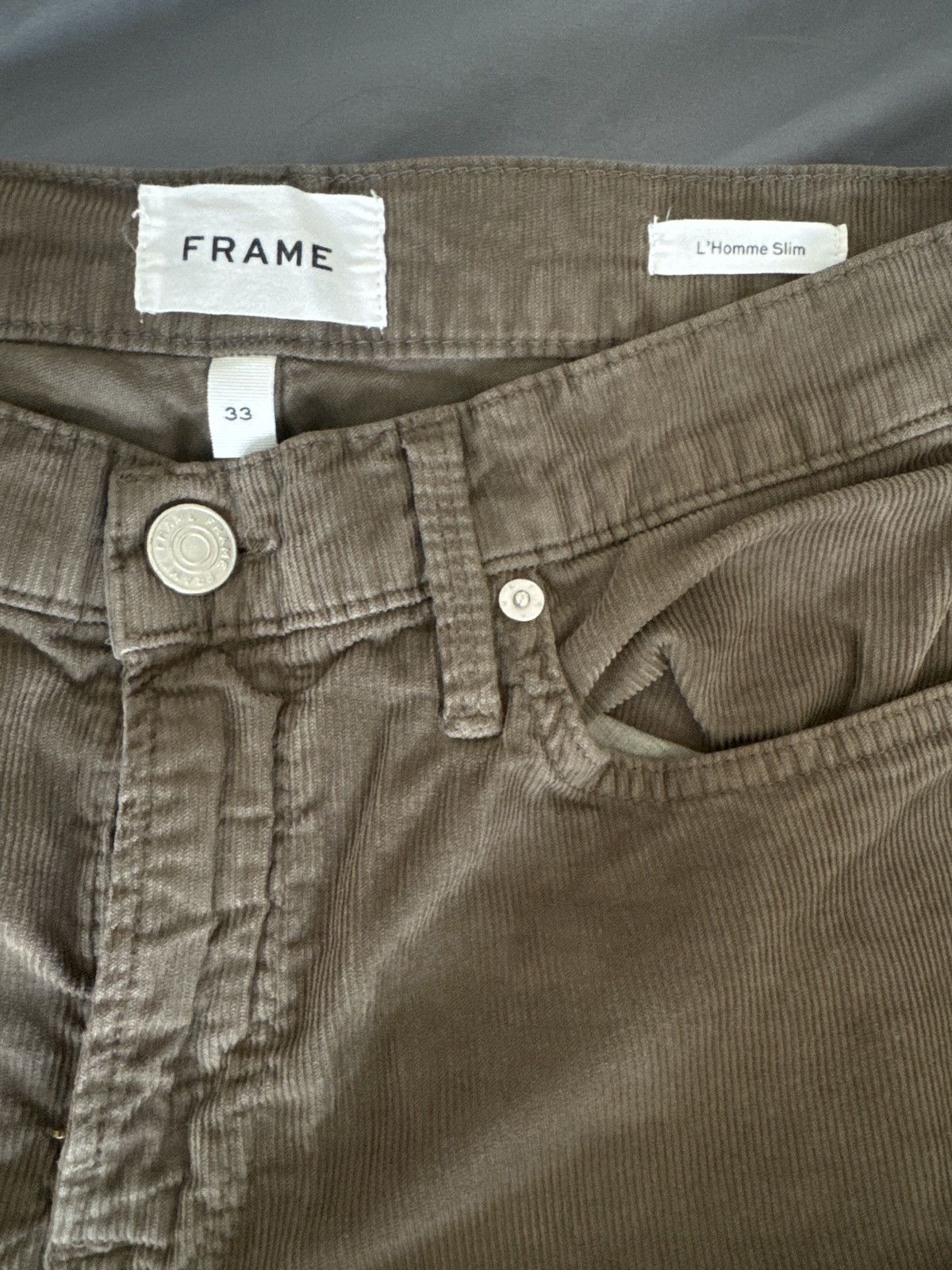 Frame Brown corduroy frame pants Size US 33 - 2 Thumbnail