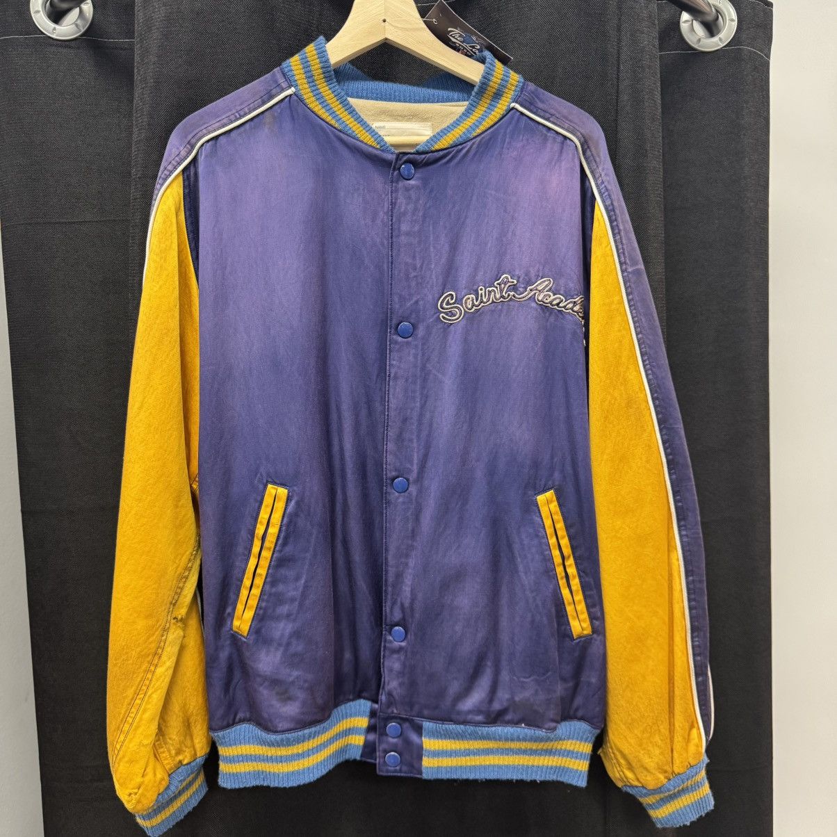 Saint Michael Saint Michael Stadium Jacket Navy Yellow Size US M / EU 48-50 / 2 - 1 Thumbnail