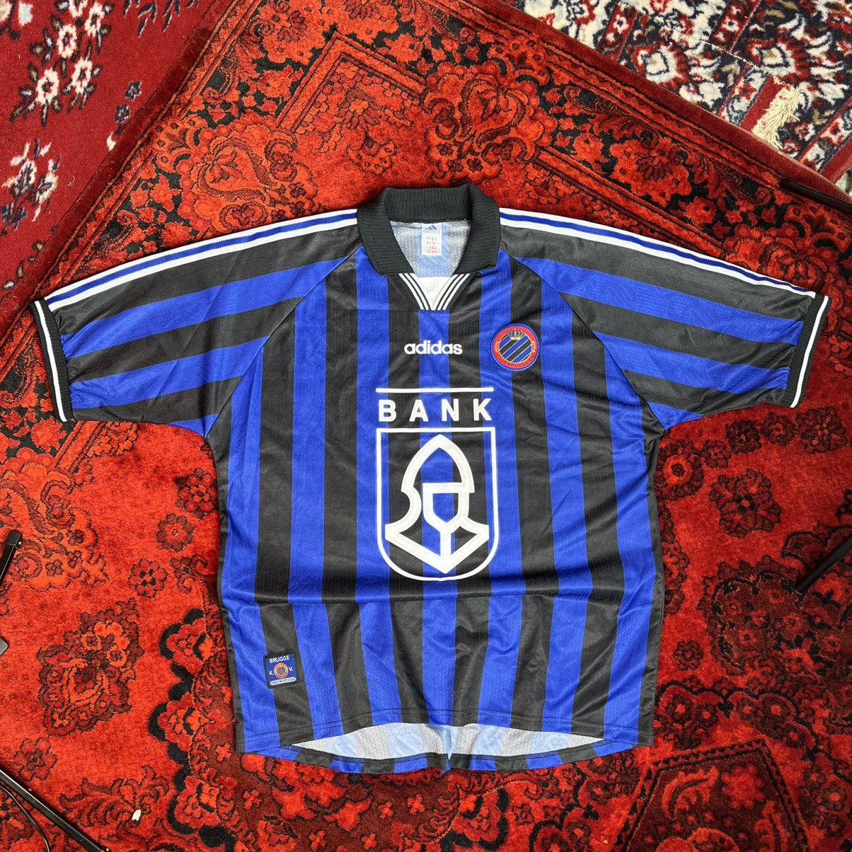 Adidas Vintage Club Brugge 1997/1998 Home Football Adidas Jersey Size US XXL / EU 58 / 5 - 2 Thumbnail
