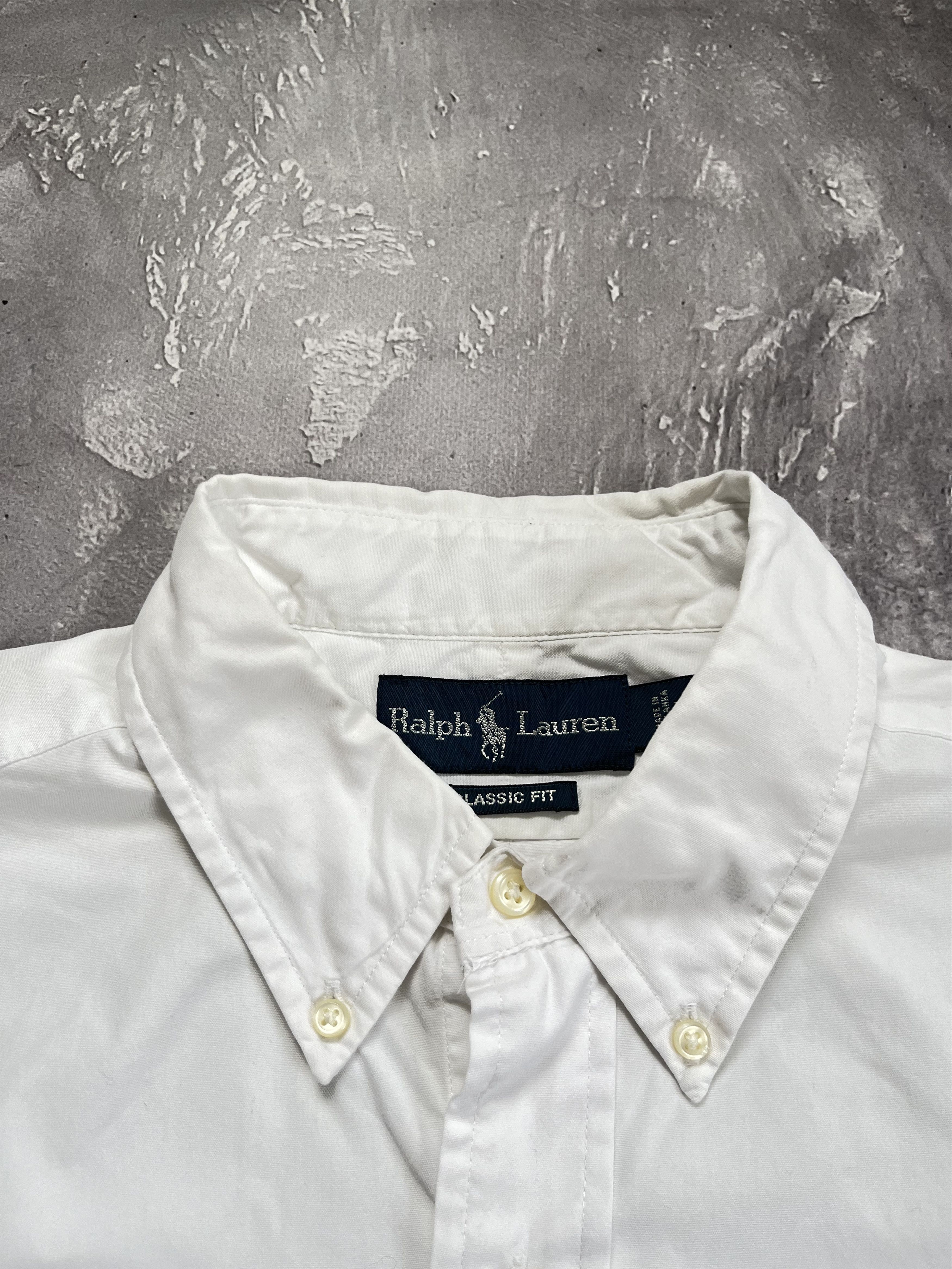 Polo Ralph Lauren Vintage Ralph Lauren Shirt White Short Sleeve Button Down Size US L / EU 52-54 / 3 - 6 Thumbnail