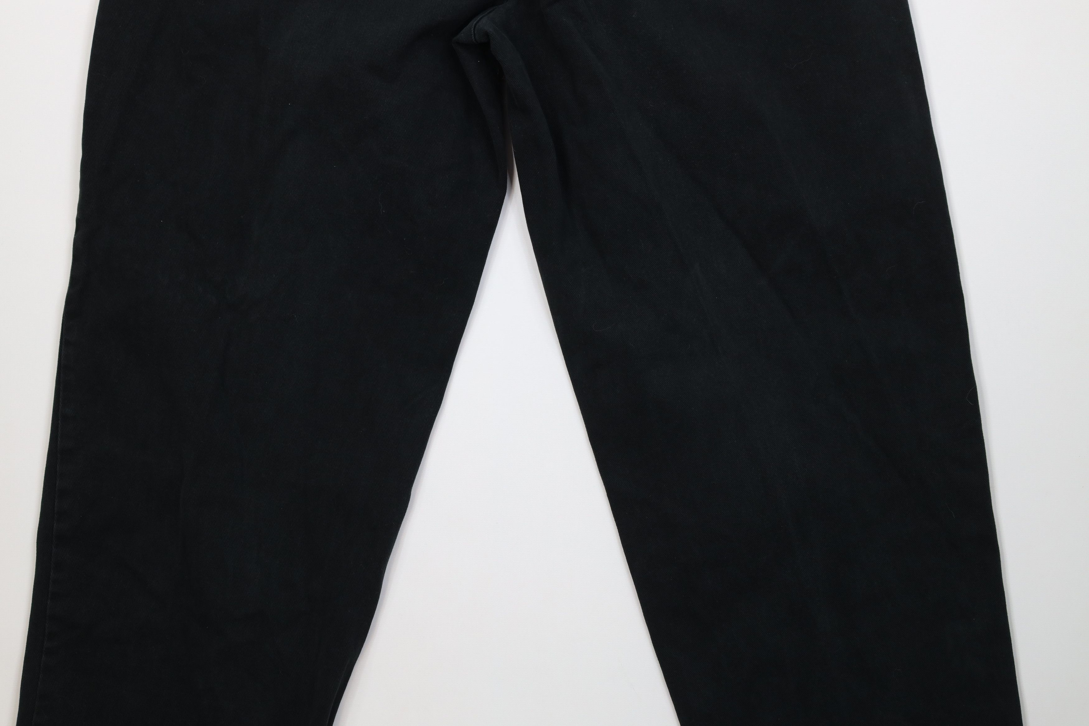 Vintage Vintage 90s Streetwear Wide Leg Twill Pants Trousers Black Size US 38 / EU 54 - 12 Thumbnail