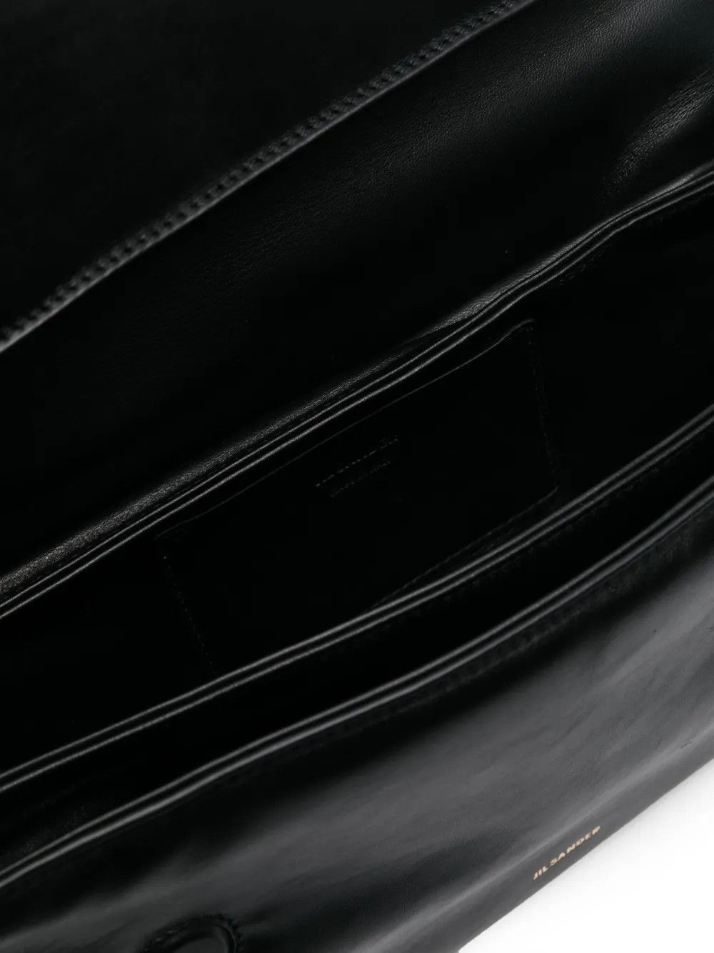 Jil Sander o1loc1c0426 Size:OS/Padded Leather Shoulder Bag in Black Size ONE SIZE - 4 Thumbnail