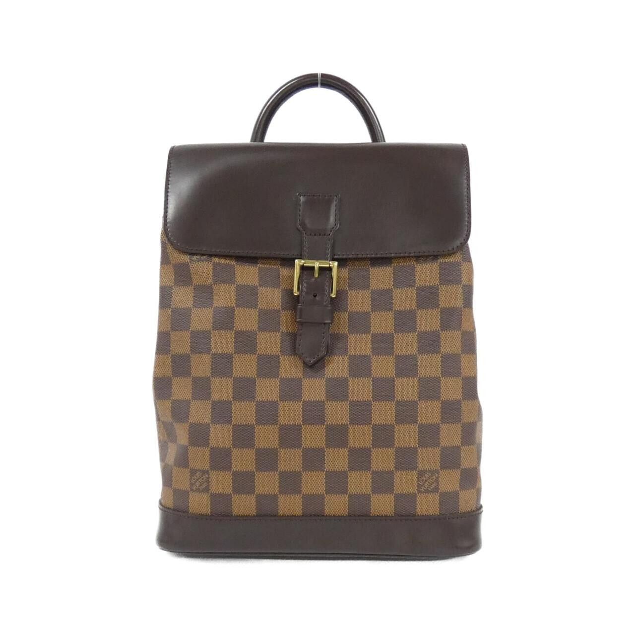 Louis Vuitton Louis Vuitton Louis Vuitton Damier Soho Coated Canvas Backpack Textile Backpack N51132 DUTY FREE for USA Size ONE SIZE - 1 Thumbnail