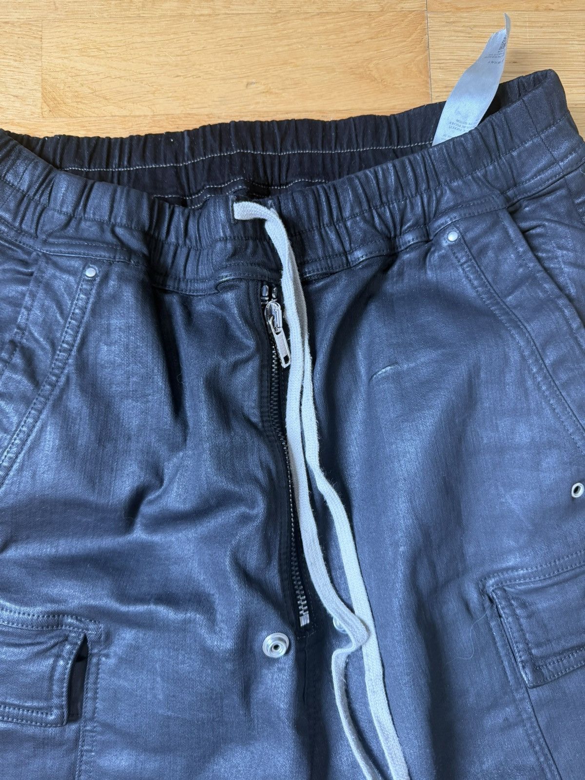 Rick Owens Rick Owens Drkshdw Waxed Jumbo Double Cargobelas Size US 32 / EU 48 - 3 Thumbnail