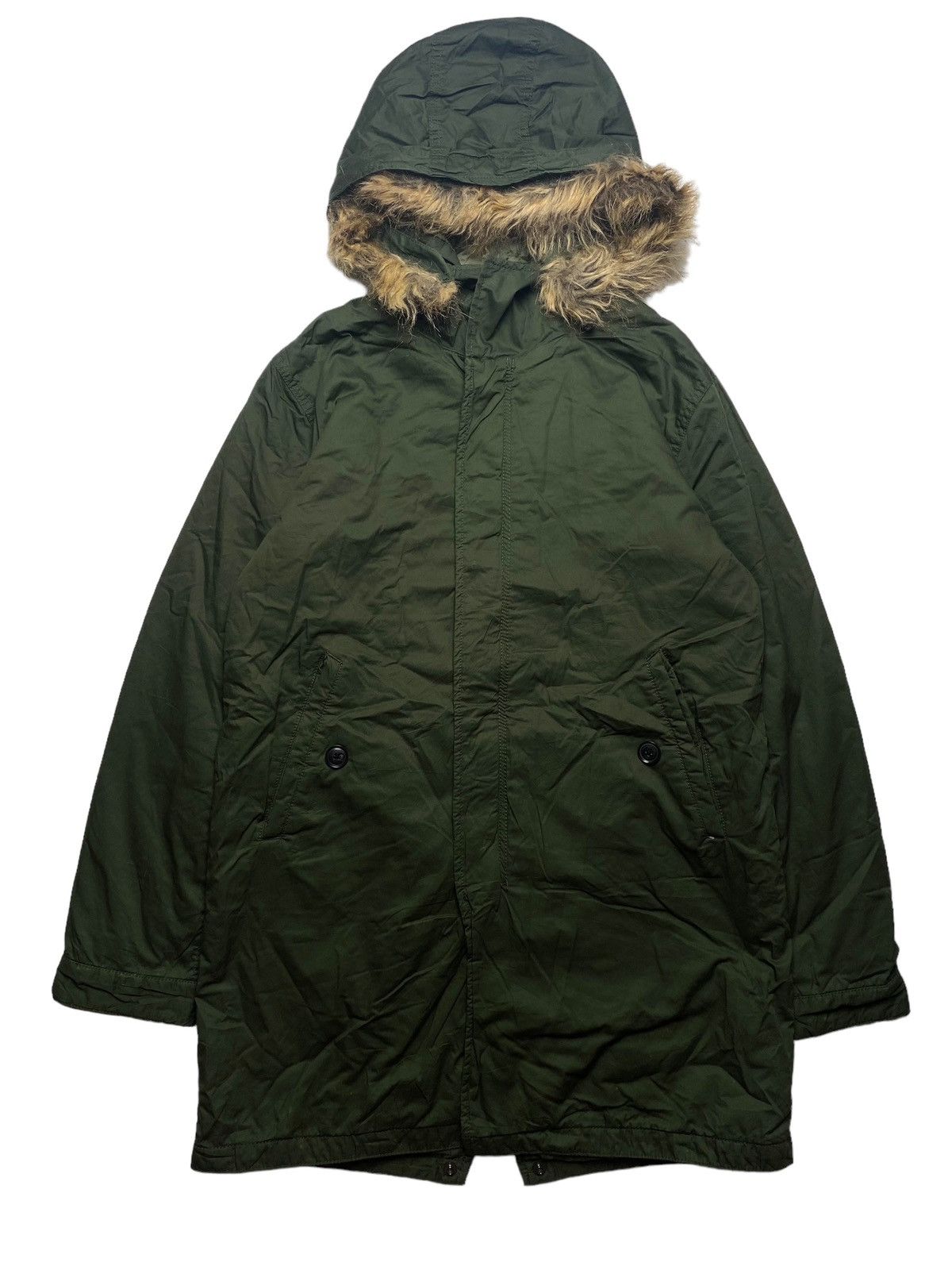 If Six Was Nine × Japanese Brand × Le Grande Bleu (L.G.B.) 2000s Back Number - Fur Hoodie Jacket Size US L / EU 52-54 / 3 - 6 Thumbnail