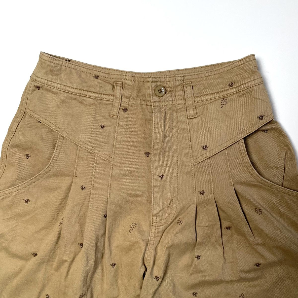 Issey Miyake Ne-Net By Issey Miyake Beige Short Pants Size US 29 - 3 Thumbnail