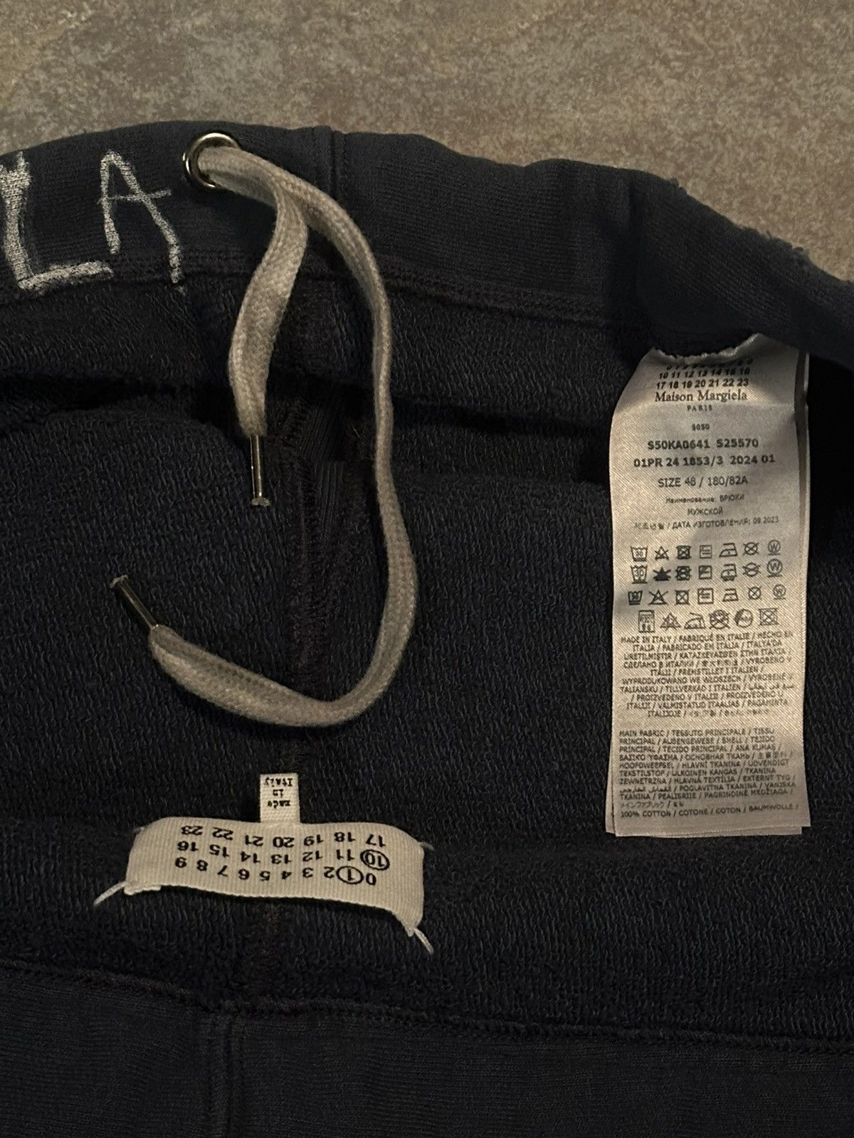 Maison Margiela Navy Maison Margiela Paint Splatter Pants Size US 34 / EU 50 - 9 Thumbnail
