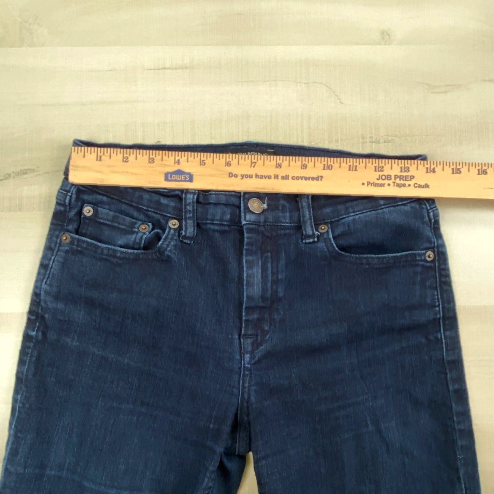 Banana Republic Banana Republic Womens Skinny Fit Jeans 6 Dark Blue Mid Rise Stretch Cotton Blend Size 28" / US 6 / IT 42 - 7 Thumbnail