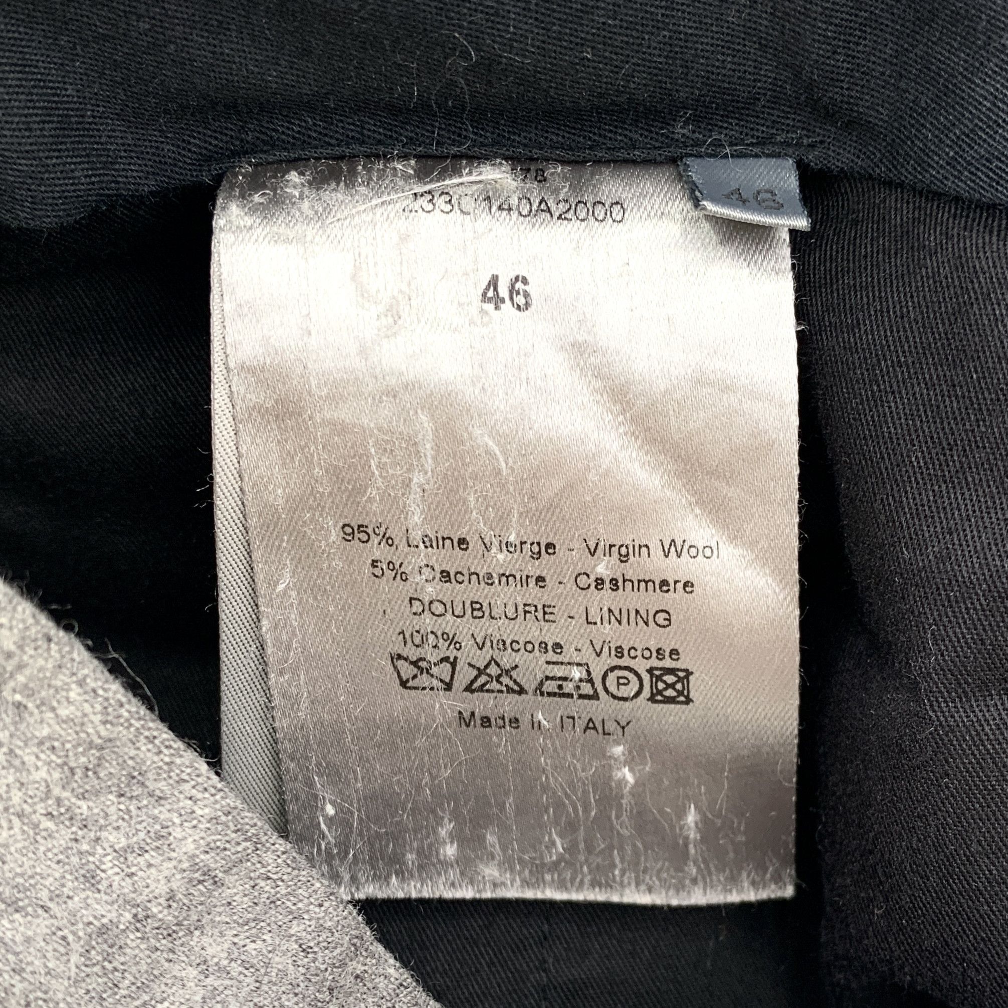 Dior Dior Grey Wool Tailored Trousers (Size S) Size 32" / US 10 / IT 46 - 2 Thumbnail