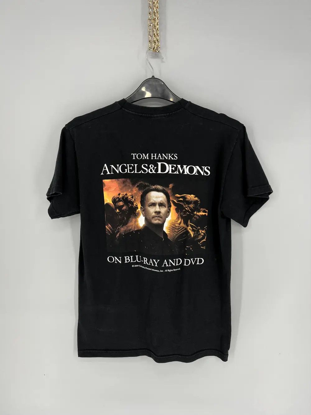 Vintage Vintage Angels And Demons Movie Graphic Tee Tom Hanks Rare Size US M / EU 48-50 / 2 - 1 Thumbnail