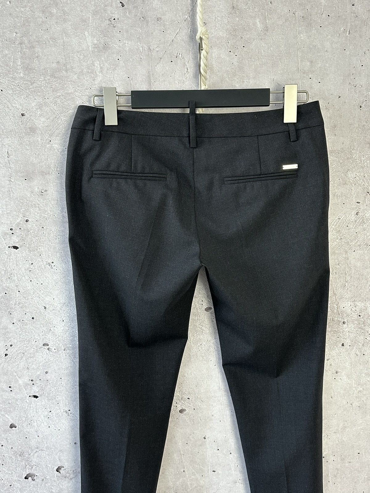 Dsquared2 D2 Dsquared2 Grey Wool Ankle Zip Made in Italy Pants Size 27" / US 4 / IT 40 - 6 Thumbnail