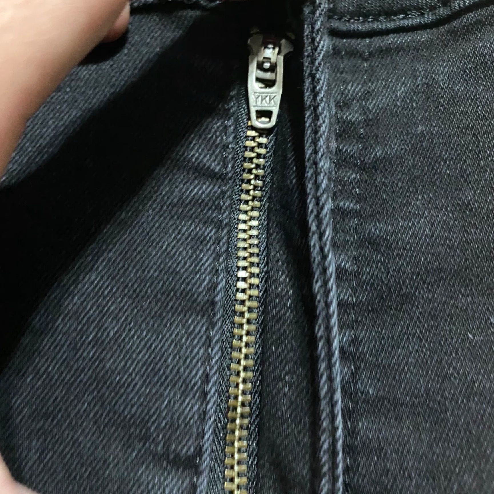 Everlane Everlane Jeans Womens High Rise Dark Wash Skinny Crop 33 Black Denim Cotton Spandex 5-Pocket Regular Womens Jeans Size 24" / US 00 / IT 34 - 7 Thumbnail