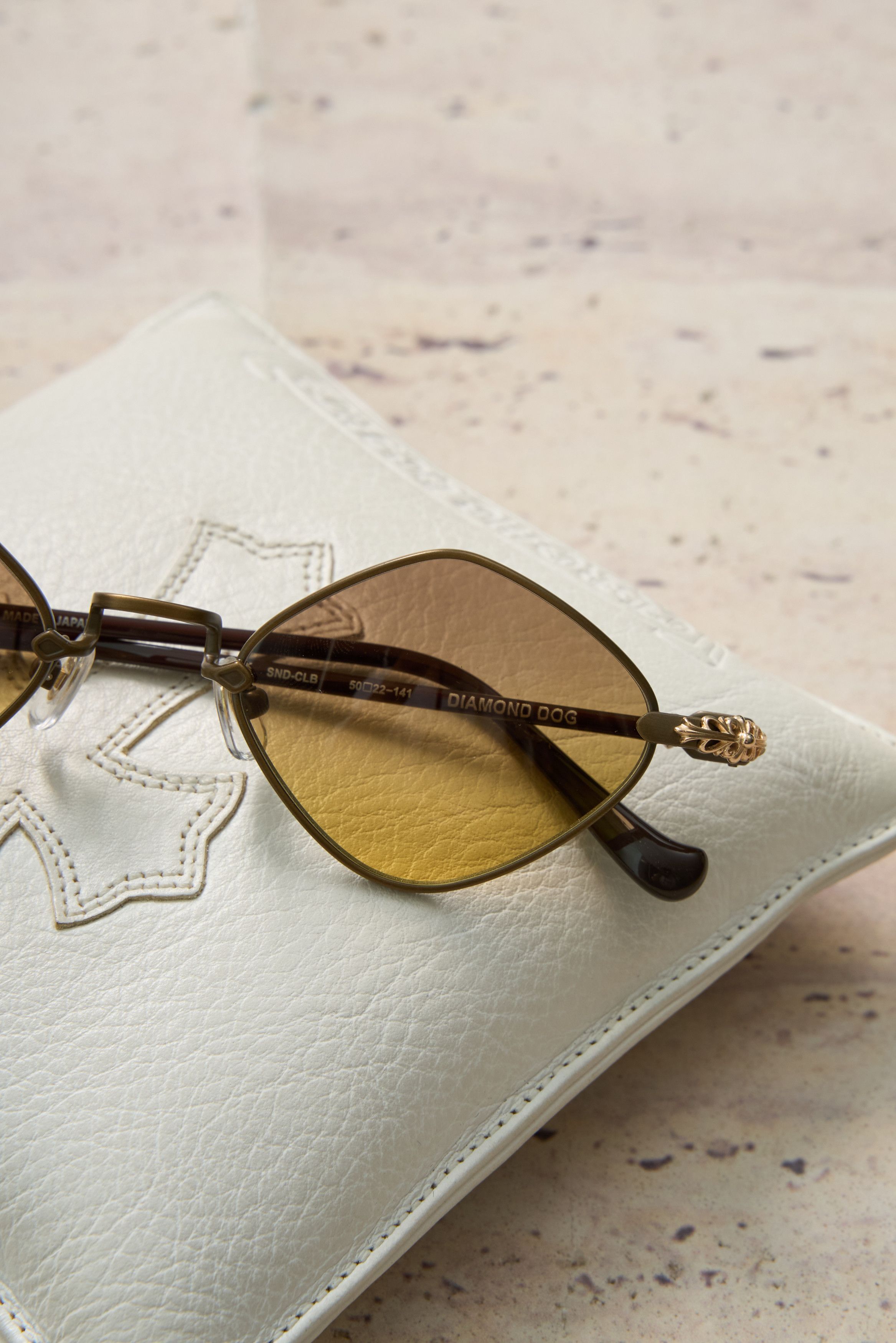 Chrome Hearts CHROME HEARTS DIAMOND DOG SAND - CLASSIC BROWN SUNGLASSES Size ONE SIZE - 10 Thumbnail