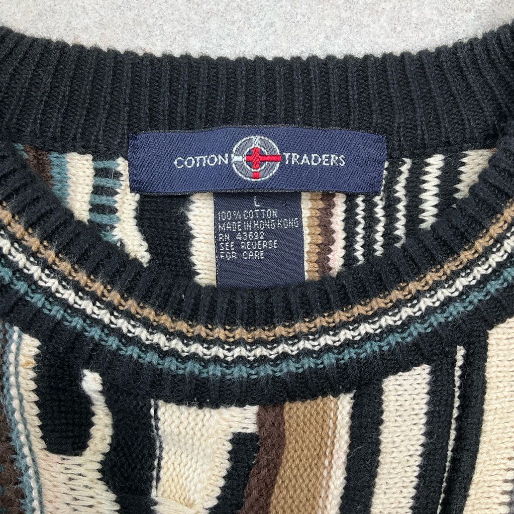 Cotton Traders Vintage Cotton Traders Coogi Style 3D Sweater Large Brown Size US L / EU 52-54 / 3 - 3 Thumbnail