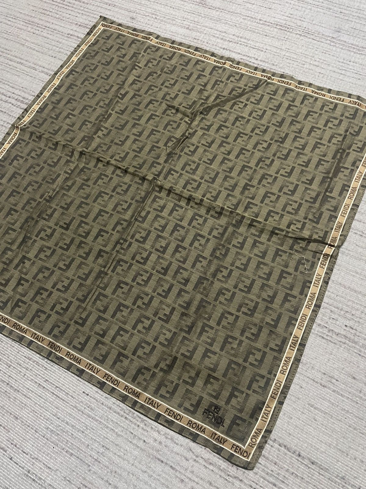 Fendi Vintage Fendi Handkerchief Bandana Size ONE SIZE - 3 Thumbnail