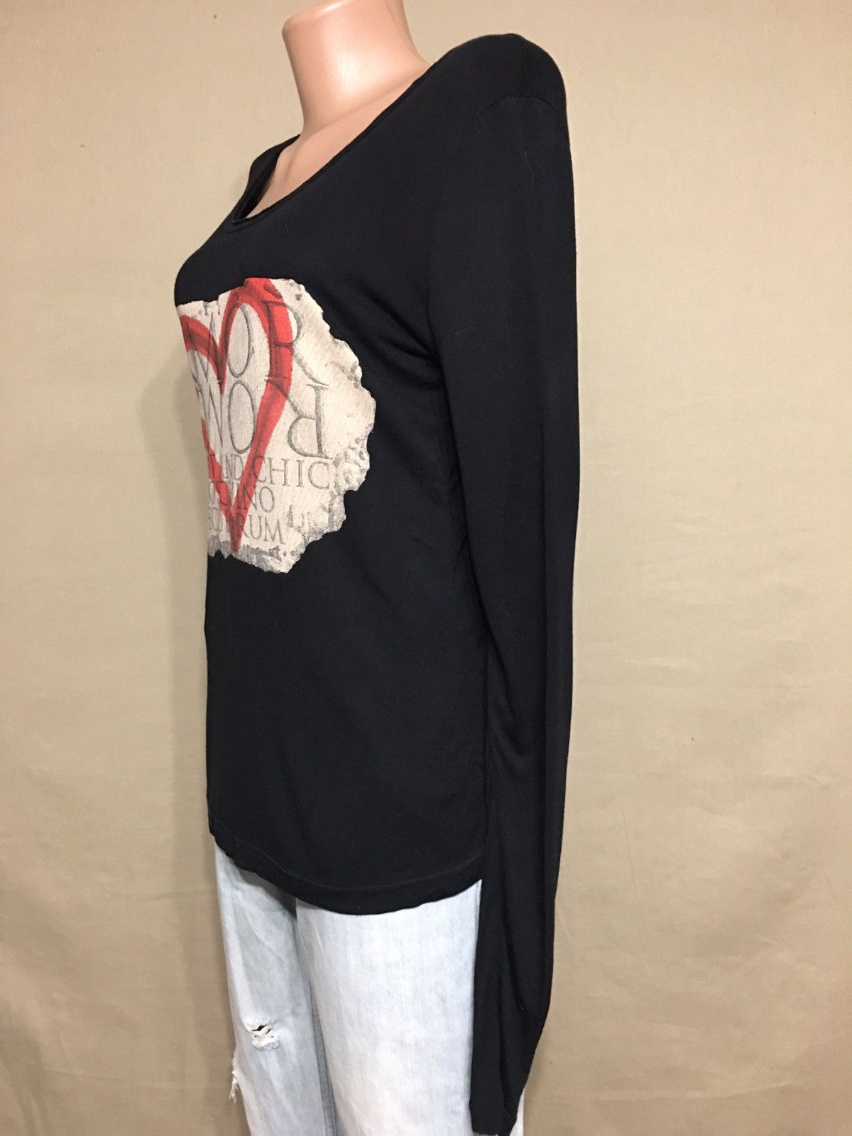 Moschino × Vintage Moschino Cheap and Chic Roma Logo Long Sleeve Top T-Shirt Size L / US 10 / IT 46 - 3 Thumbnail