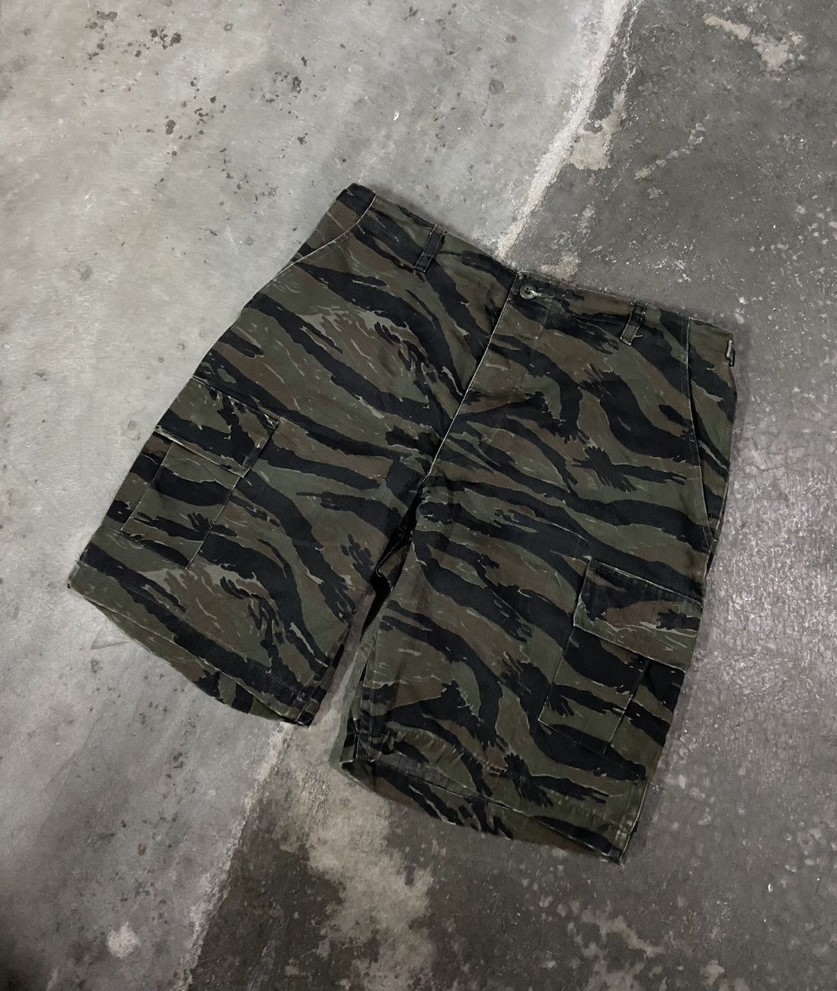Mister Freedom × Other Vintage Tigers Stripe Shorts Size US 36 / EU 52 - 1 Thumbnail