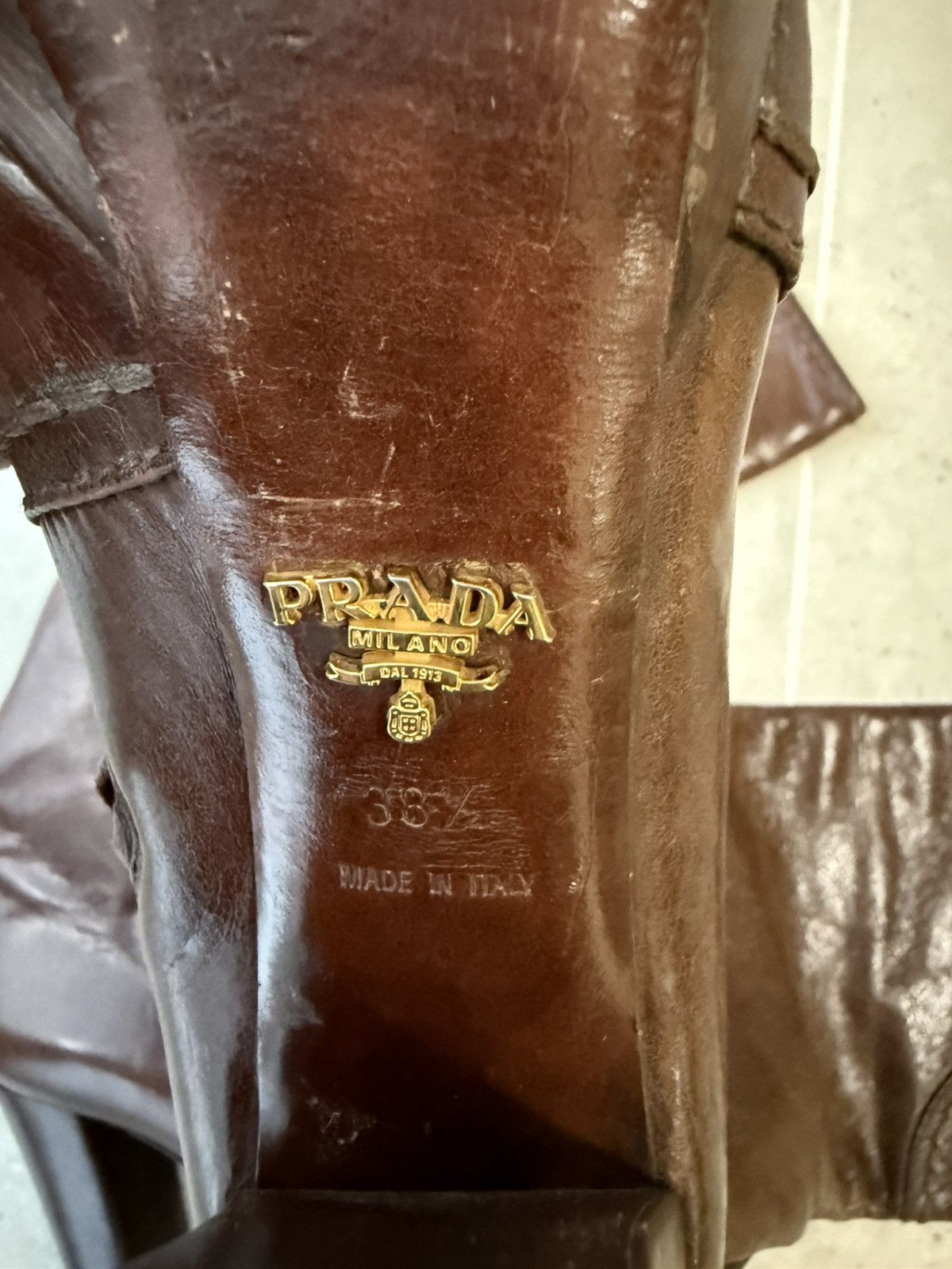 Prada Prada Leather Boots Brown Size US 8 / IT 38 - 14 Thumbnail