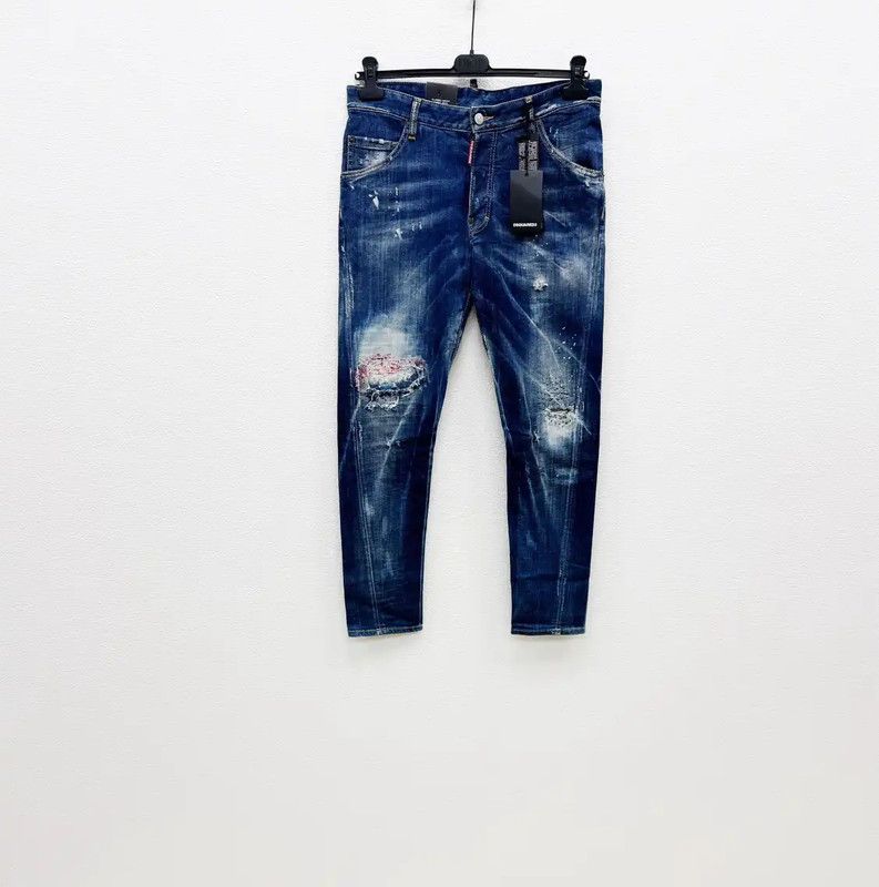 Dsquared2 DSQUARED2 Men's Blue Denim Casual Pants 0089 Size US 34 / EU 50 - 1 Thumbnail